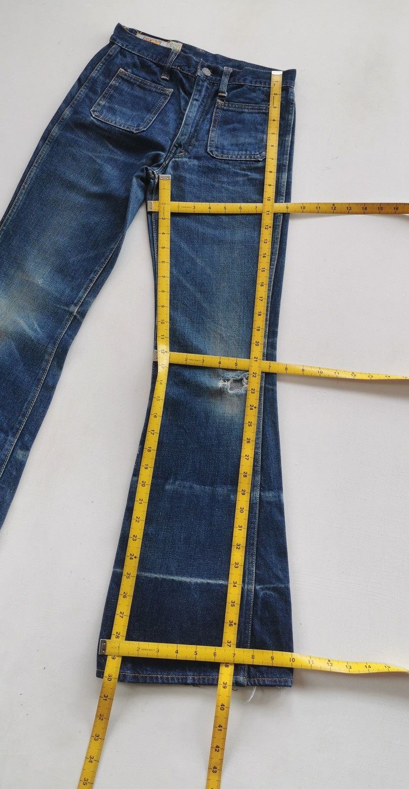 Big John 70s Vintage Big John Flare Denim Jeans Size US 26 / EU 42 - 12 Thumbnail