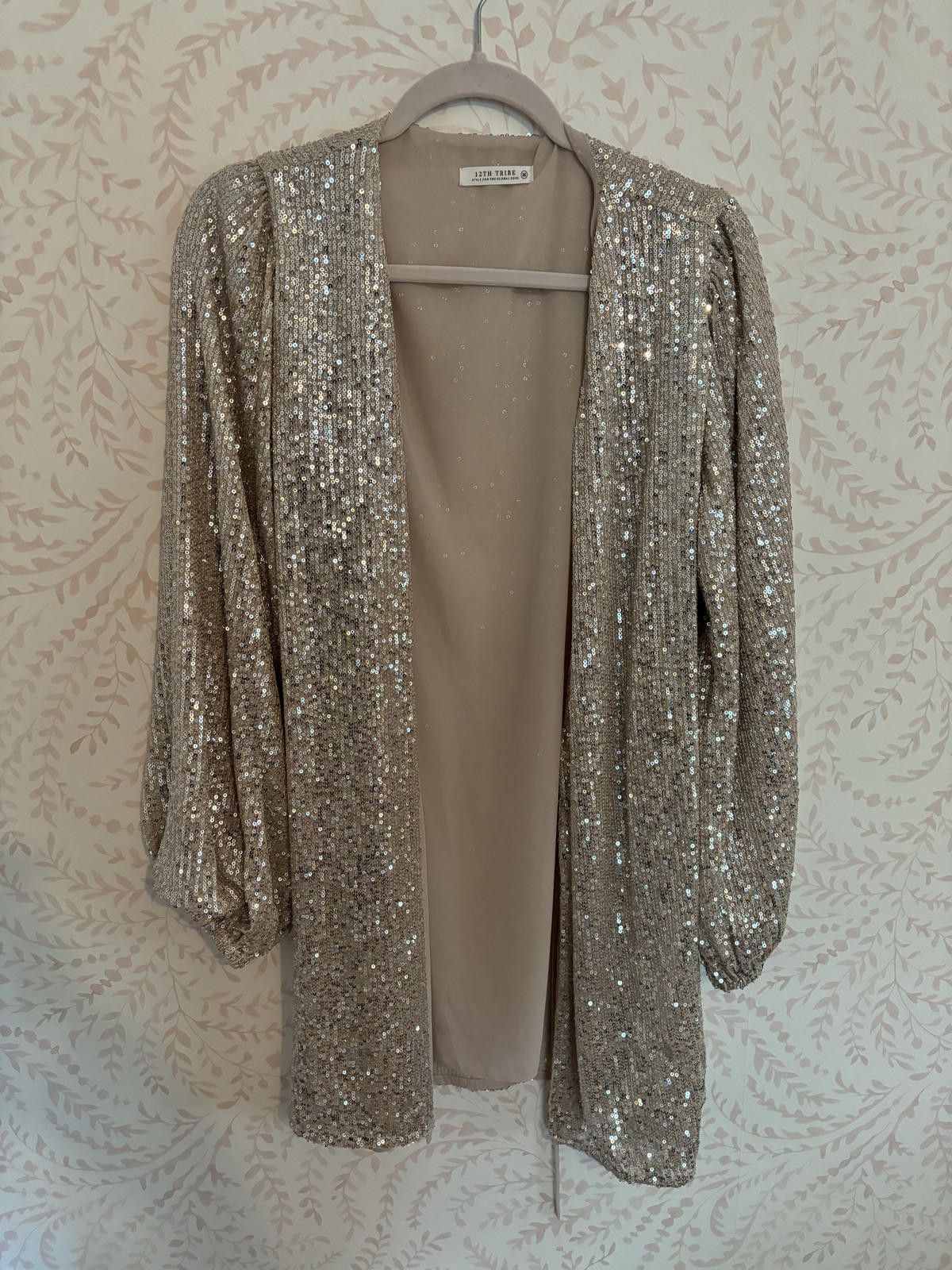 Designer NWOT 12th Tribe Sparkling Sequin Dress Size L / US 10 / IT 46 - 2 Thumbnail