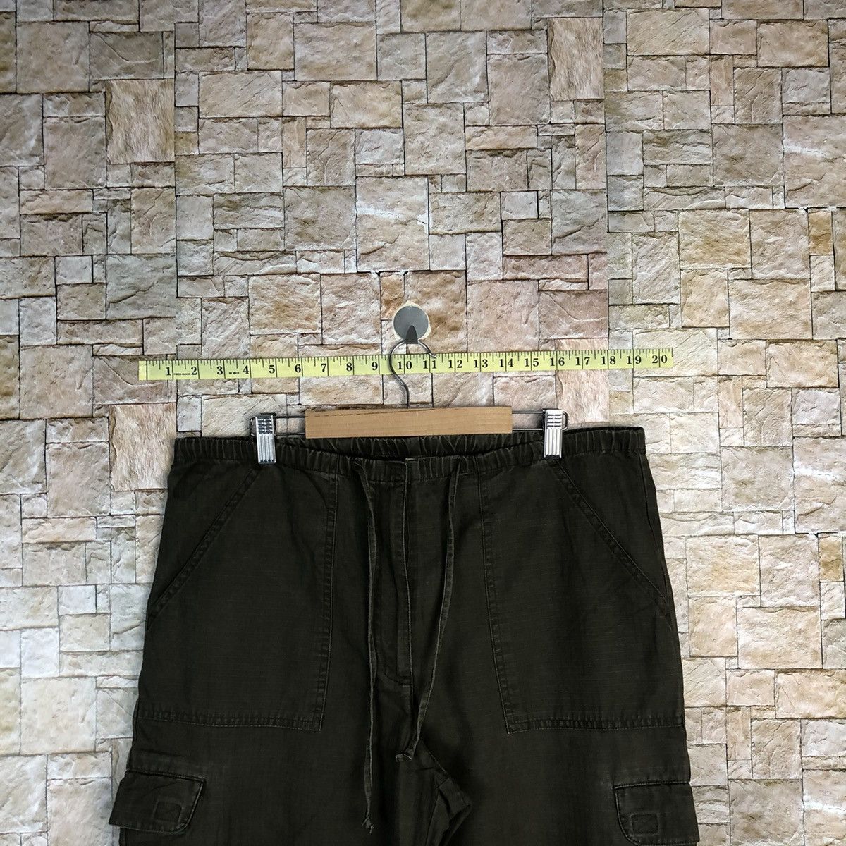 L.L. Bean L.L.Bean Dark Green Cargo Multipocket Pants #A313 Size 30" / US 8 / IT 44 - 4 Thumbnail