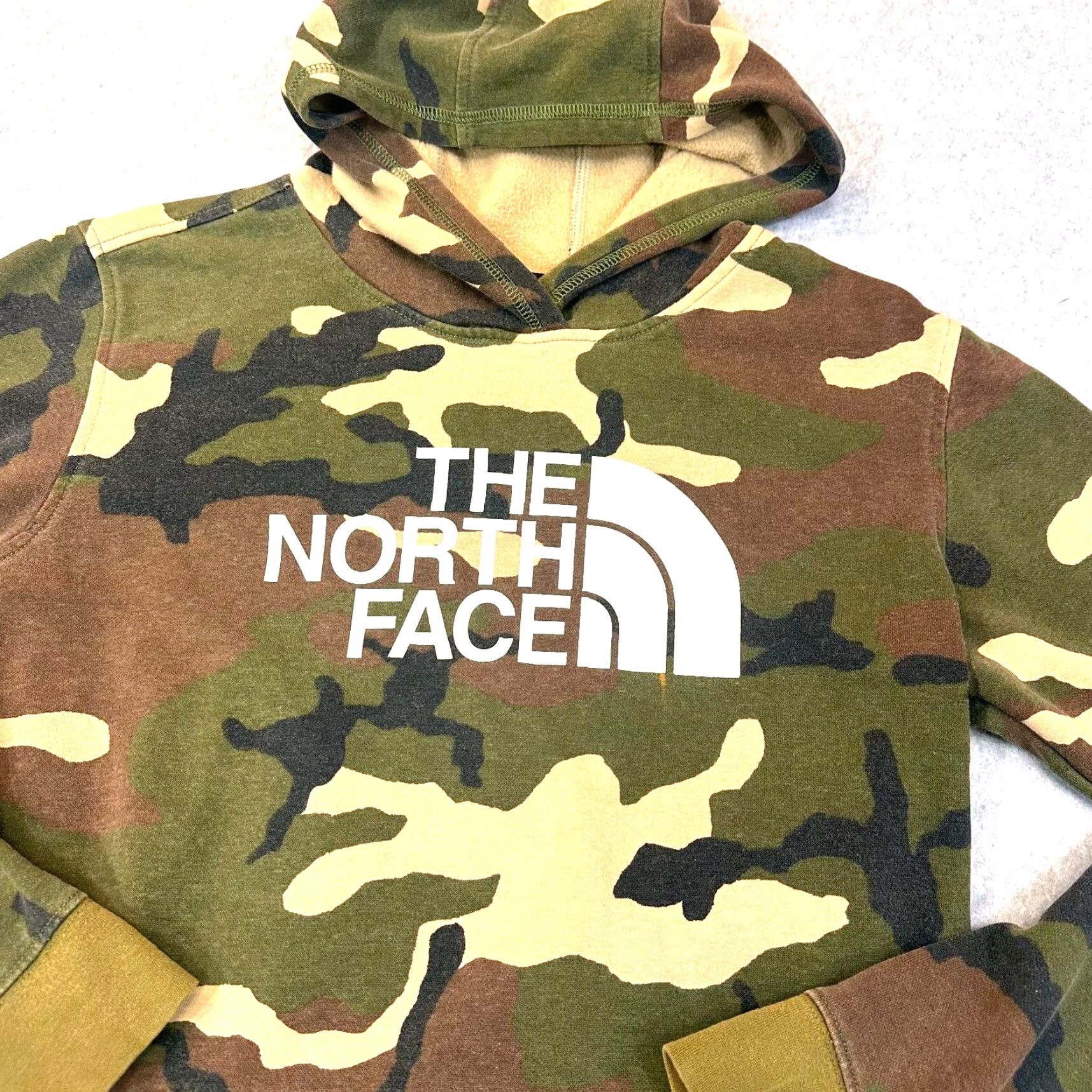 The North Face The North Face Hoodie Boys XL Red Logo Spell Out Graphic Print Lined Pullover - Teens, Regular Fit, Fleece, Hooded, Pockets, Long Sleeve Size US XL / EU 56 / 4 - 3 Thumbnail