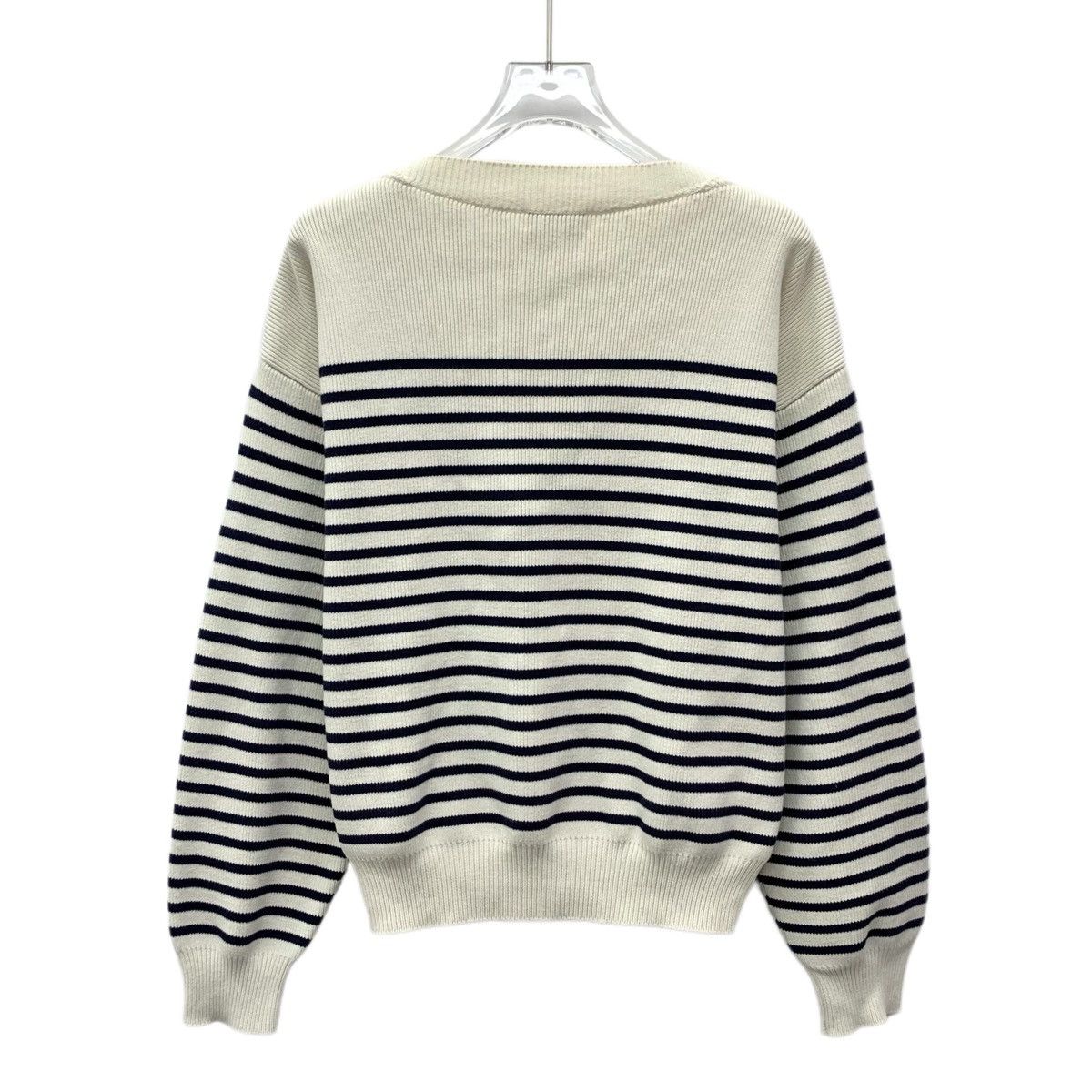 Celine Celine Printed Striped Cotton Sweater Size S / US 4 / IT 40 - 2 Thumbnail