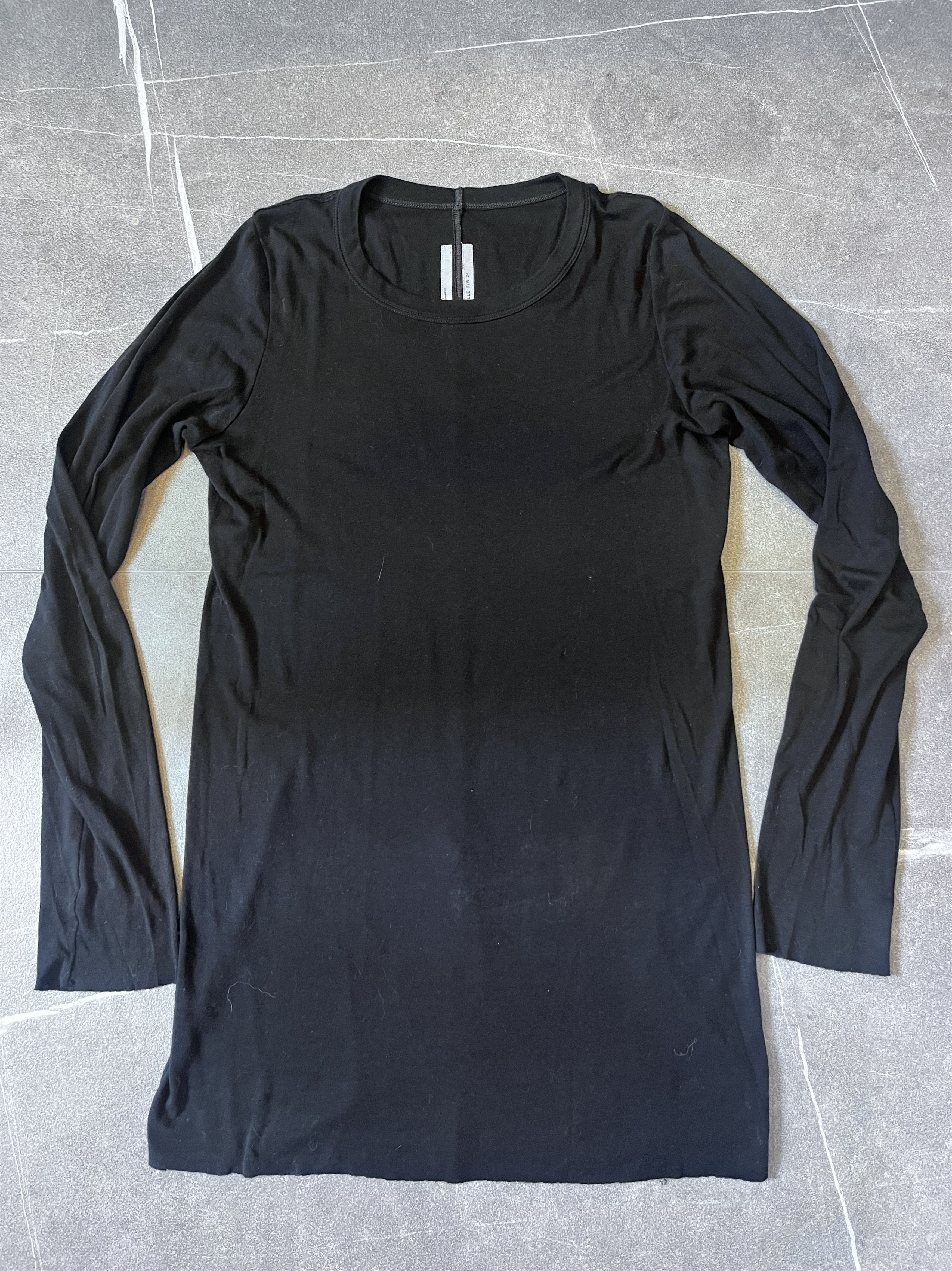Rick Owens black long sleeve Porterville shirt