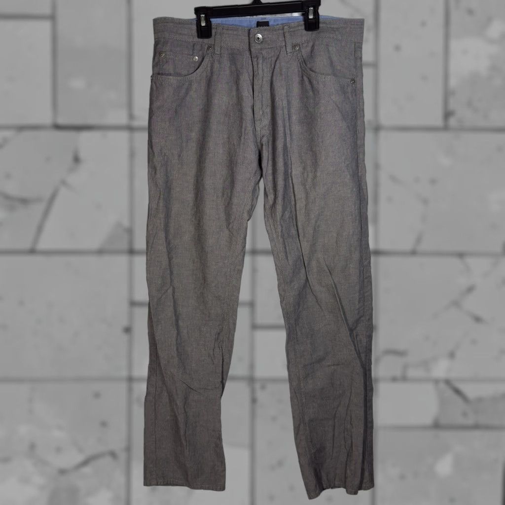 Vintage VINTAGE Hugo Boss Casual Pants Mens Size 33x32 Gray Chino Regular Fit Size US 33 - 1 Thumbnail