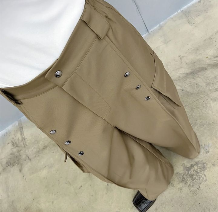 Japanese Brand Mens Casual Wide Leg Trousers Size US 32 / EU 48 - 4 Thumbnail