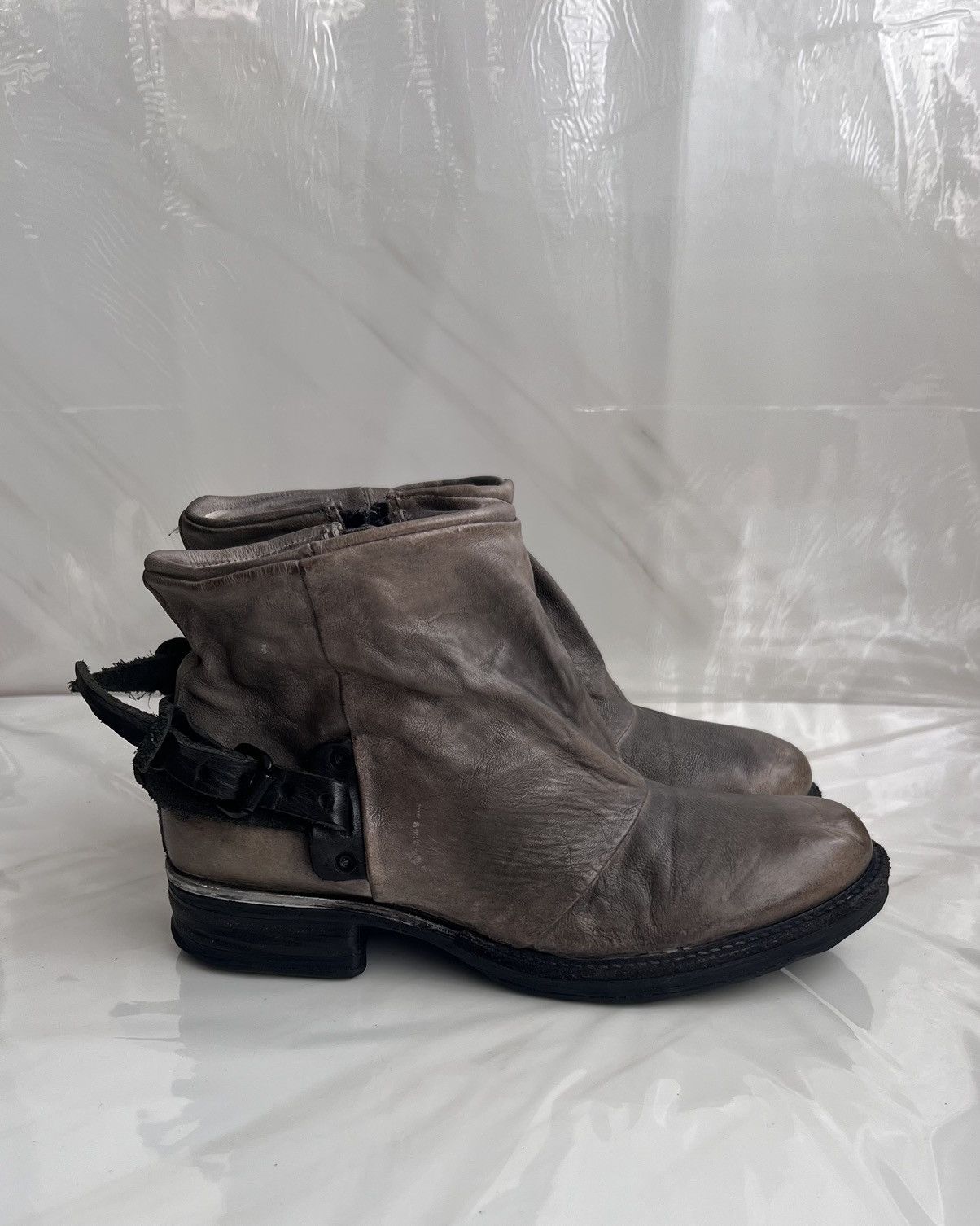 A.S.98 As 98 Airstep Zipper Boho Biker Gray distressed boot Size US 8 / IT 38 - 4 Thumbnail