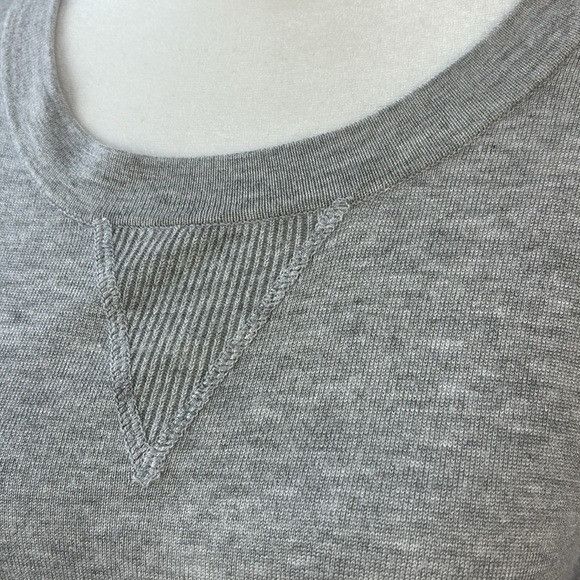 Anthropologie One Grey Day Jackie Poplin Sleeve Sweater Grey/White L Size L / US 10 / IT 46 - 3 Thumbnail