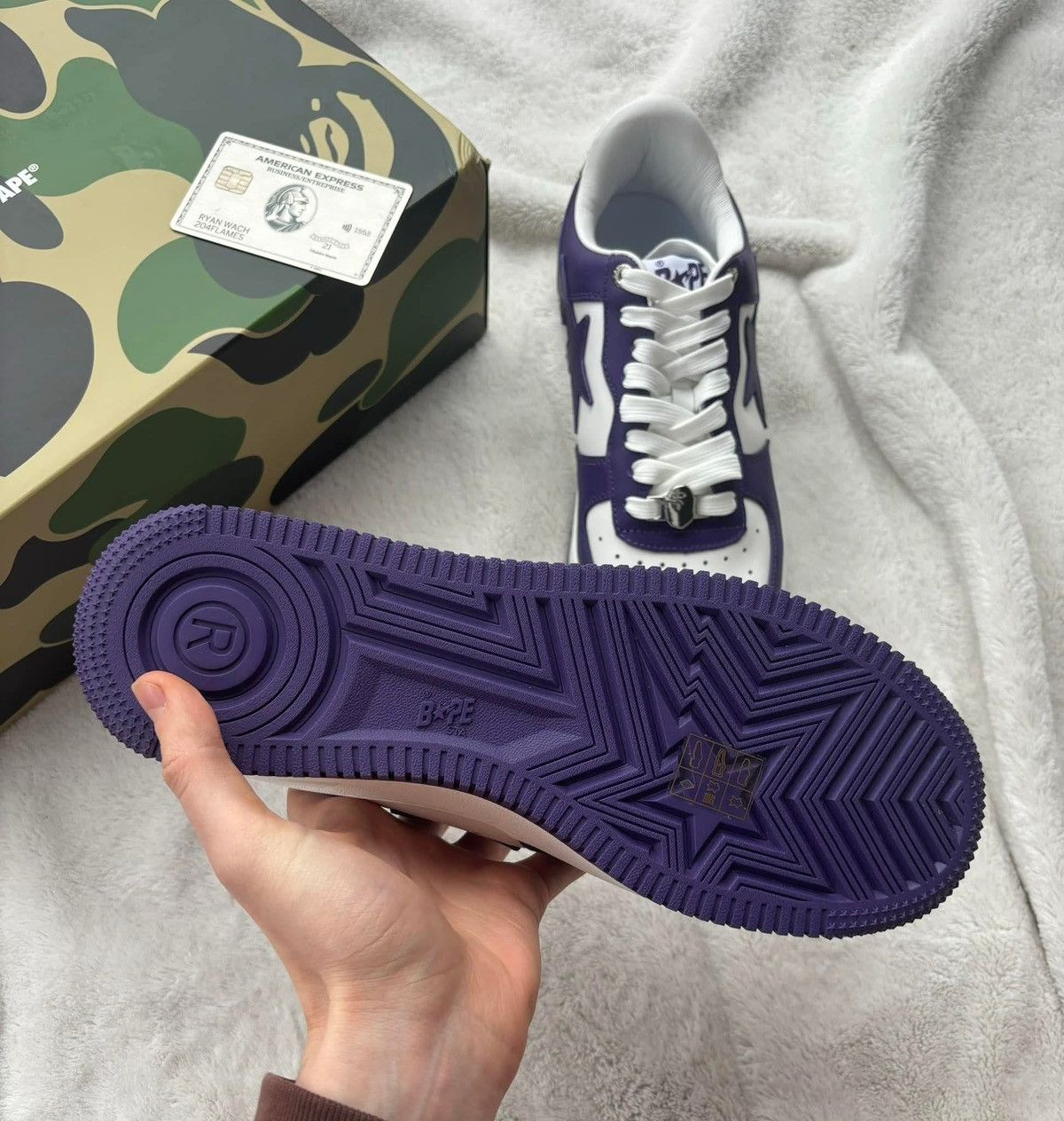 Bape Bape Sta Court Purple Sneakers Size US 9 / EU 42 - 5 Thumbnail