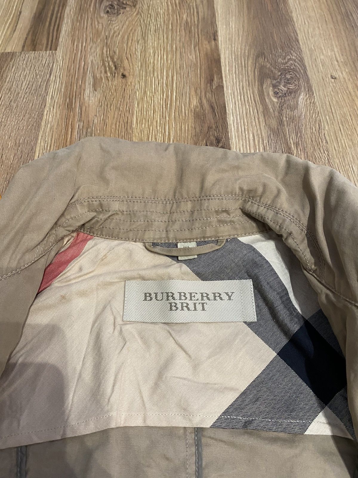 Burberry × Vintage Burberry Brit Vestes Beige Size S / US 4 / IT 40 - 9 Thumbnail