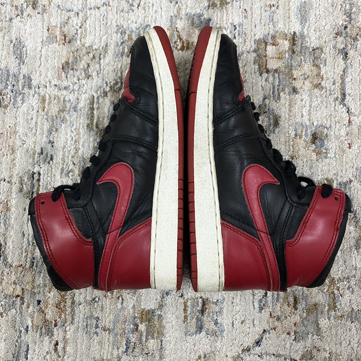 Jordan Brand × Nike Vintage 1994 Bred 1 Jordan Size US 5.5 / EU 38 - 6 Thumbnail