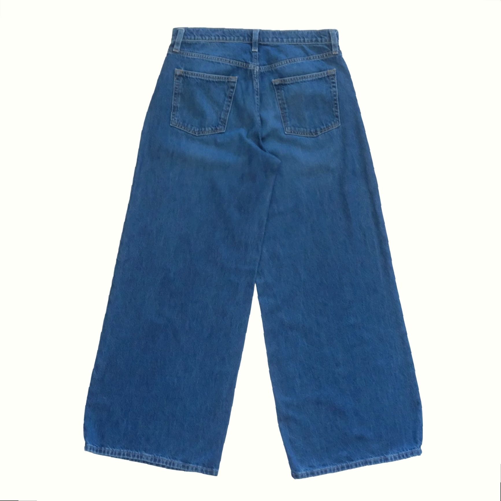 Gap VINTAGE GAP WIDE LEG SUPER BAGGY Y2K RETRO BLUE DENIM JEANS 28x31 Womens 6L Size 28" / US 6 / IT 42 - 3 Thumbnail