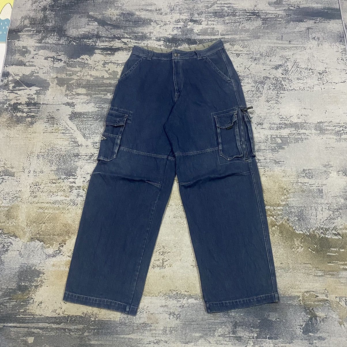 JNCO × Japanese Brand × Vintage Vintage Japanese Baggy Hobo Cargo Denim Jnco Style Size US 34 / EU 50 - 1 Thumbnail