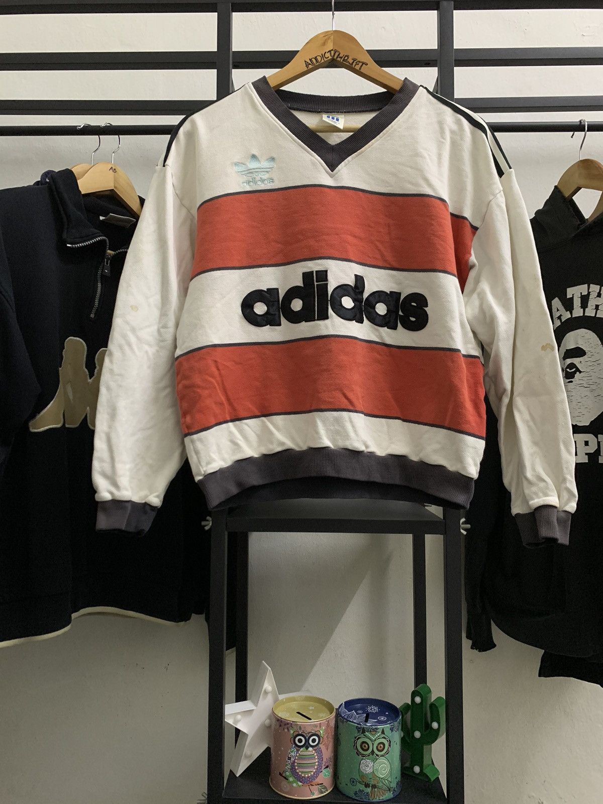 Adidas × Vintage VINTAGE ADIDAS SPELLOUT RARE SWEATSHIRT Size US S / EU 44-46 / 1 - 1 Thumbnail