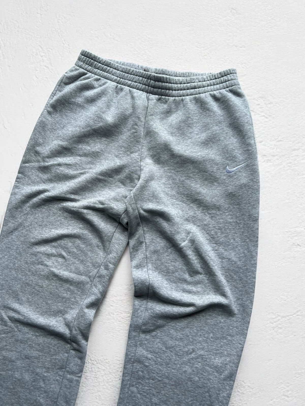 Adidas × Nike NIKE GREY SWEATPANTS HEAVY COTTON TRACK PANTS VINTAGE WIDE Size US 34 / EU 50 - 2 Thumbnail