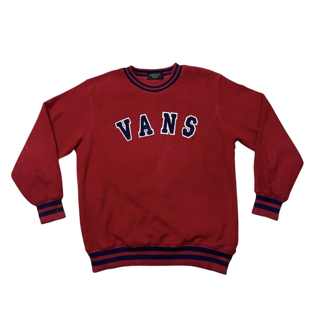 Vans × Vintage Vintage 90s Vans Big logo fleece sweat Size US L / EU 52-54 / 3 - 5 Thumbnail