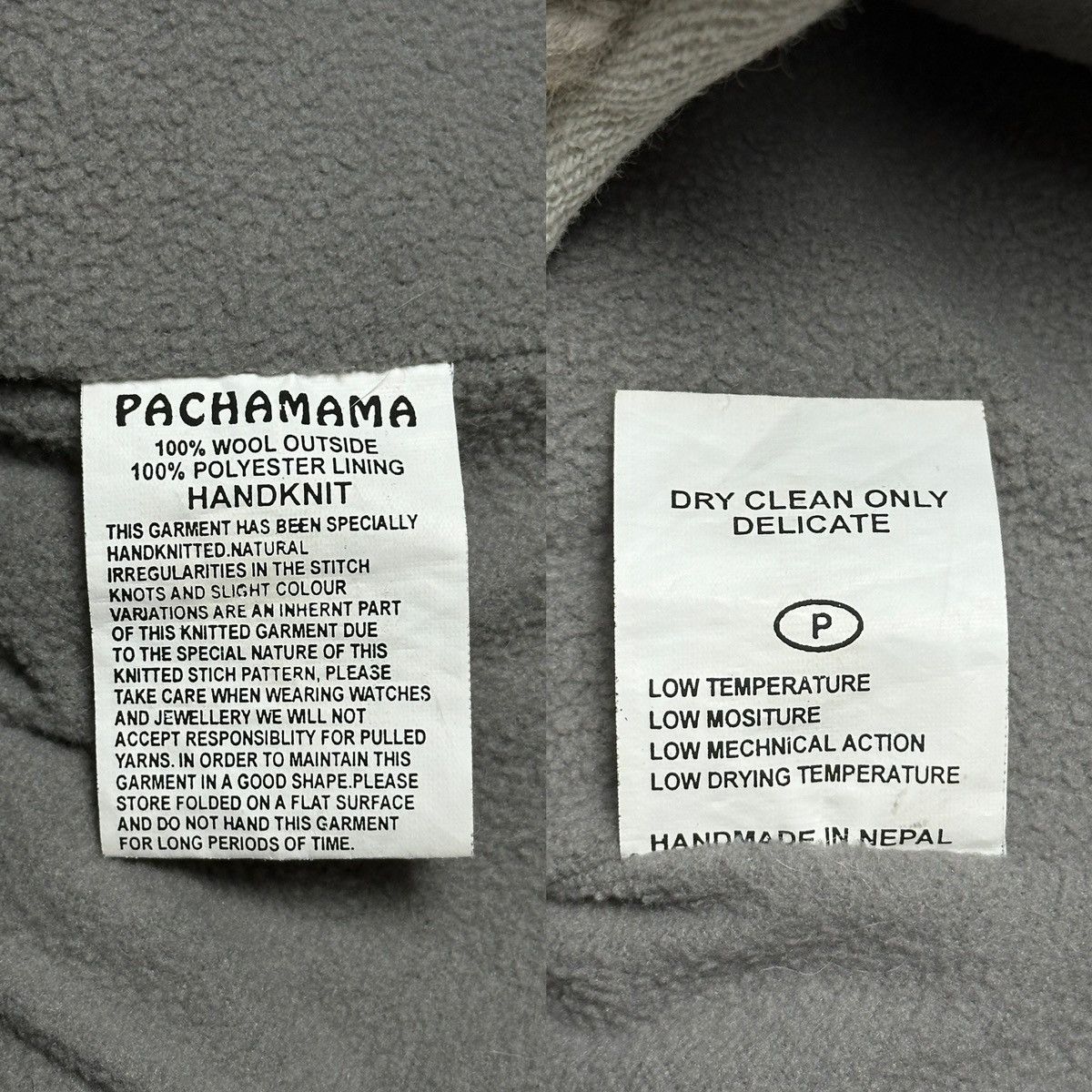 Handmade Pachamama Handknit Wool Nepal Zip Vest Sweater Size US S / EU 44-46 / 1 - 12 Thumbnail