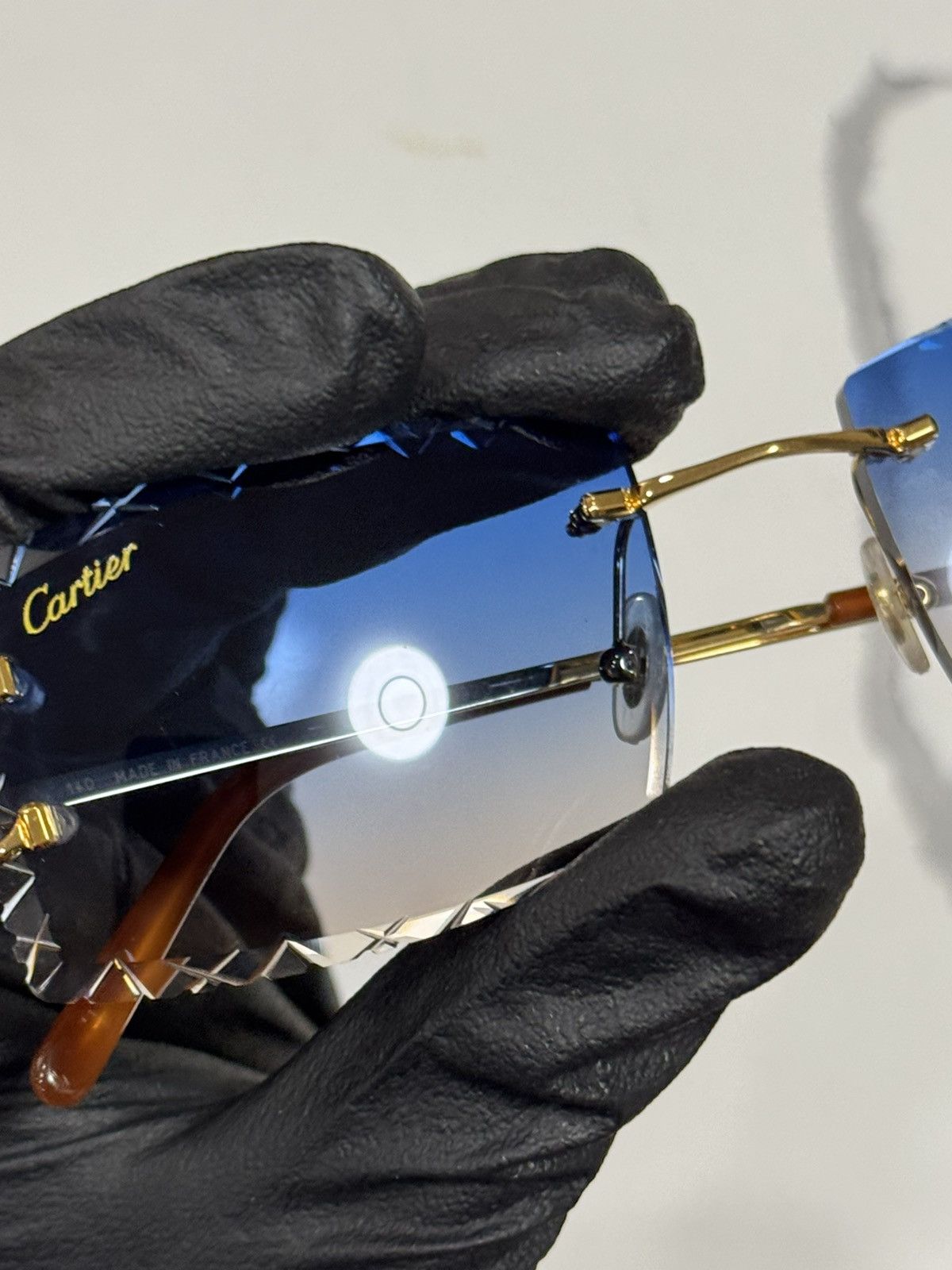 Cartier Cartier CT00920 001 Big C Frames w/ Custom Diamond Cut Lens Size ONE SIZE - 11 Thumbnail