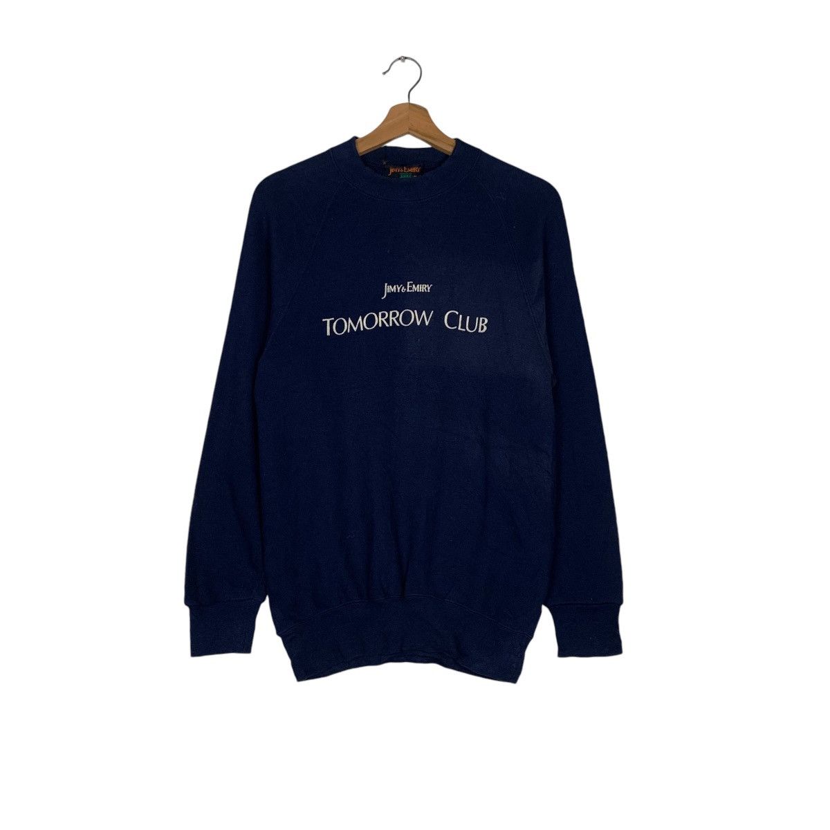 Vintage JIMY & EMIRY Tomorrow Club Crewneck Sweatshirt #1534-C39 Size US M / EU 48-50 / 2 - 1 Thumbnail