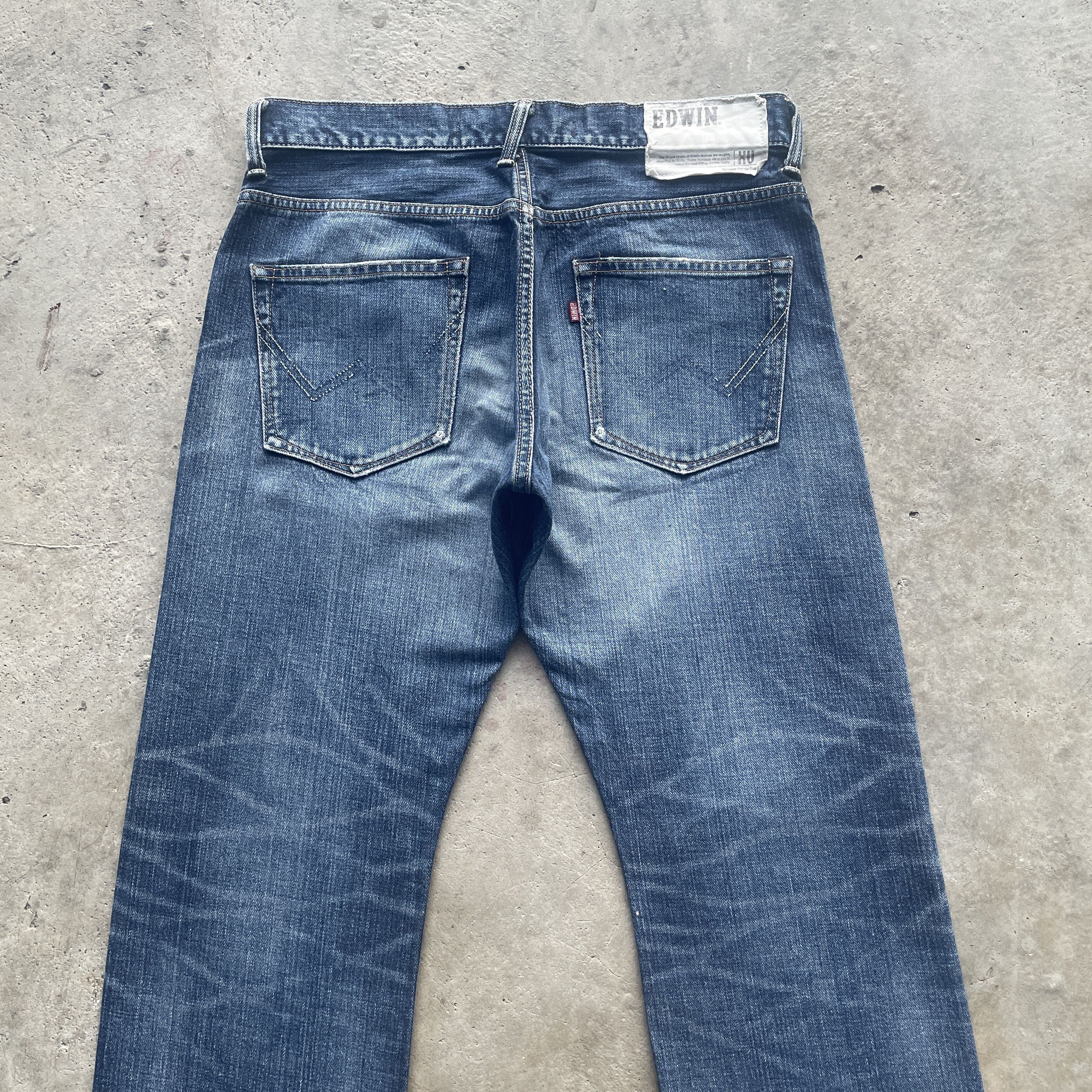Edwin VINTAGE EDWIN XV JEANS FADED DENIM DISTRESSED PANTS W33 Size US 33 - 9 Thumbnail