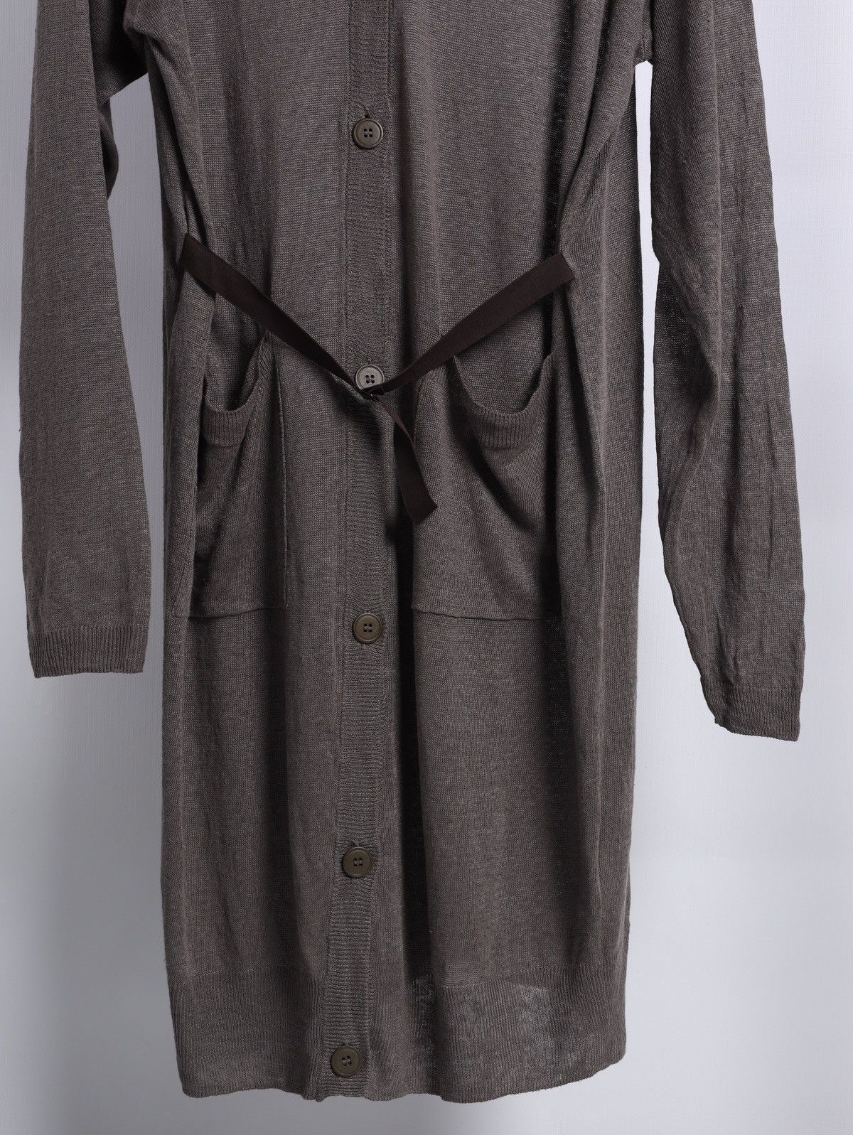 Maison Margiela MM6 Maison Margiela Linen Long Cardigan Dress With Belt Size S / US 4 / IT 40 - 5 Thumbnail