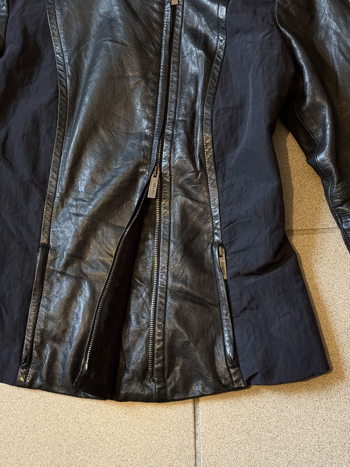 Armani Collezioni Armani Collezioni Women’s Leather Jacket – Made in Italy Size S / US 4 / IT 40 - 4 Thumbnail