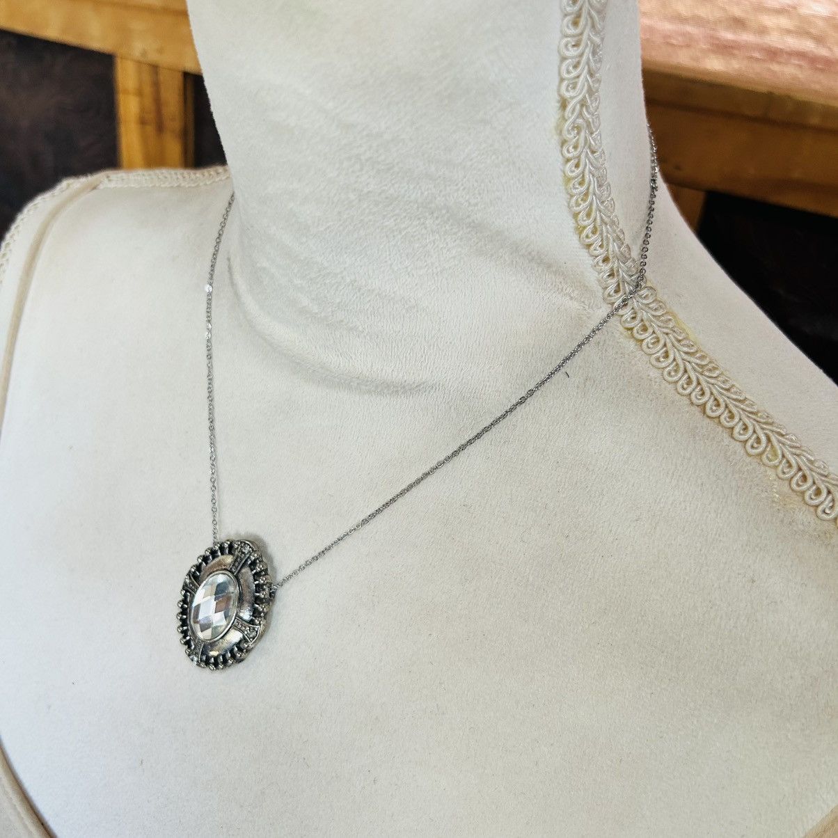 Handmade Handcrafted salvaged repurpose pendant on chain necklace Size ONE SIZE - 3 Thumbnail