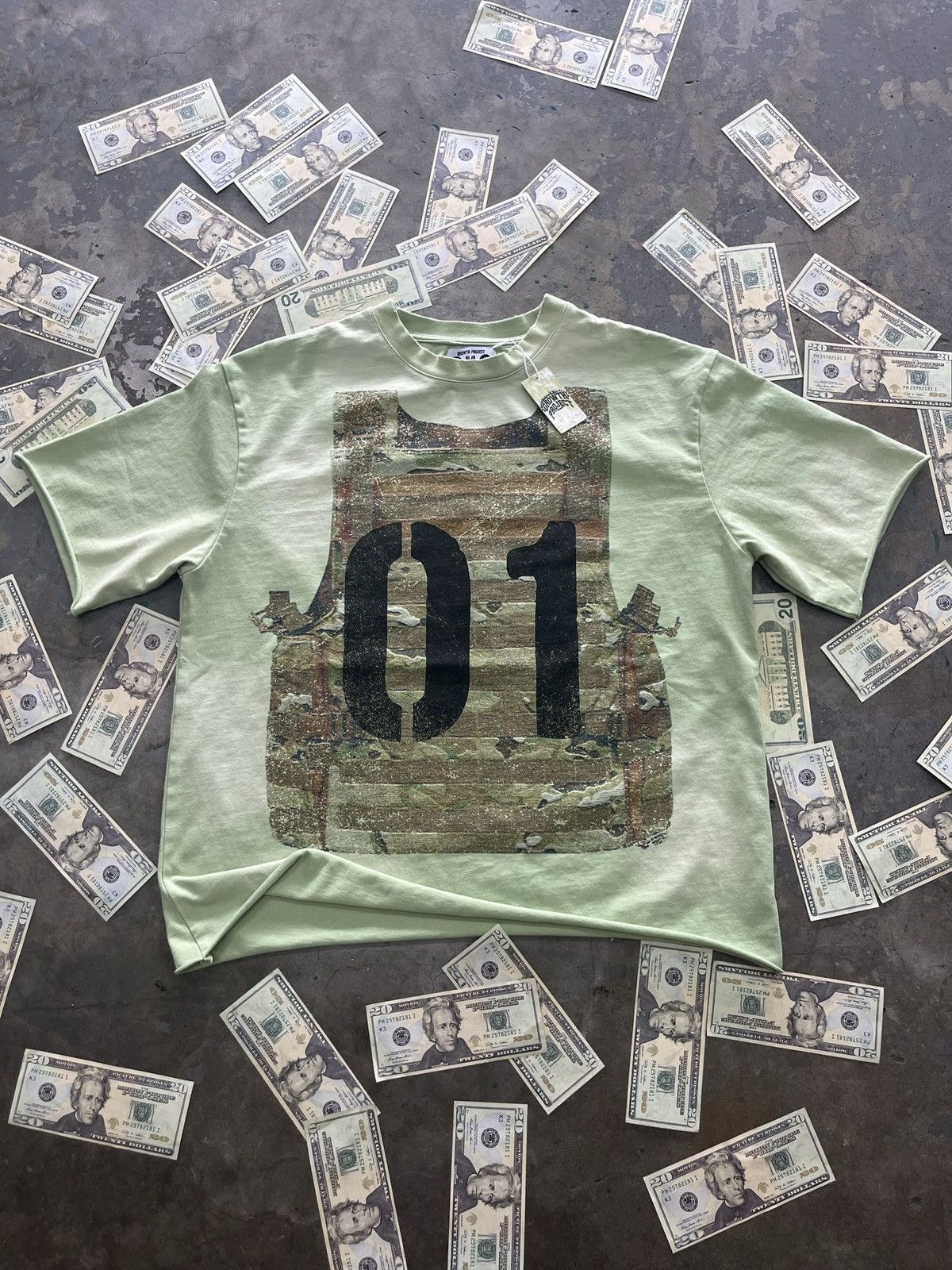 Designer × Vintage Growth Project Army Tee Size US M / EU 48-50 / 2 - 1 Thumbnail