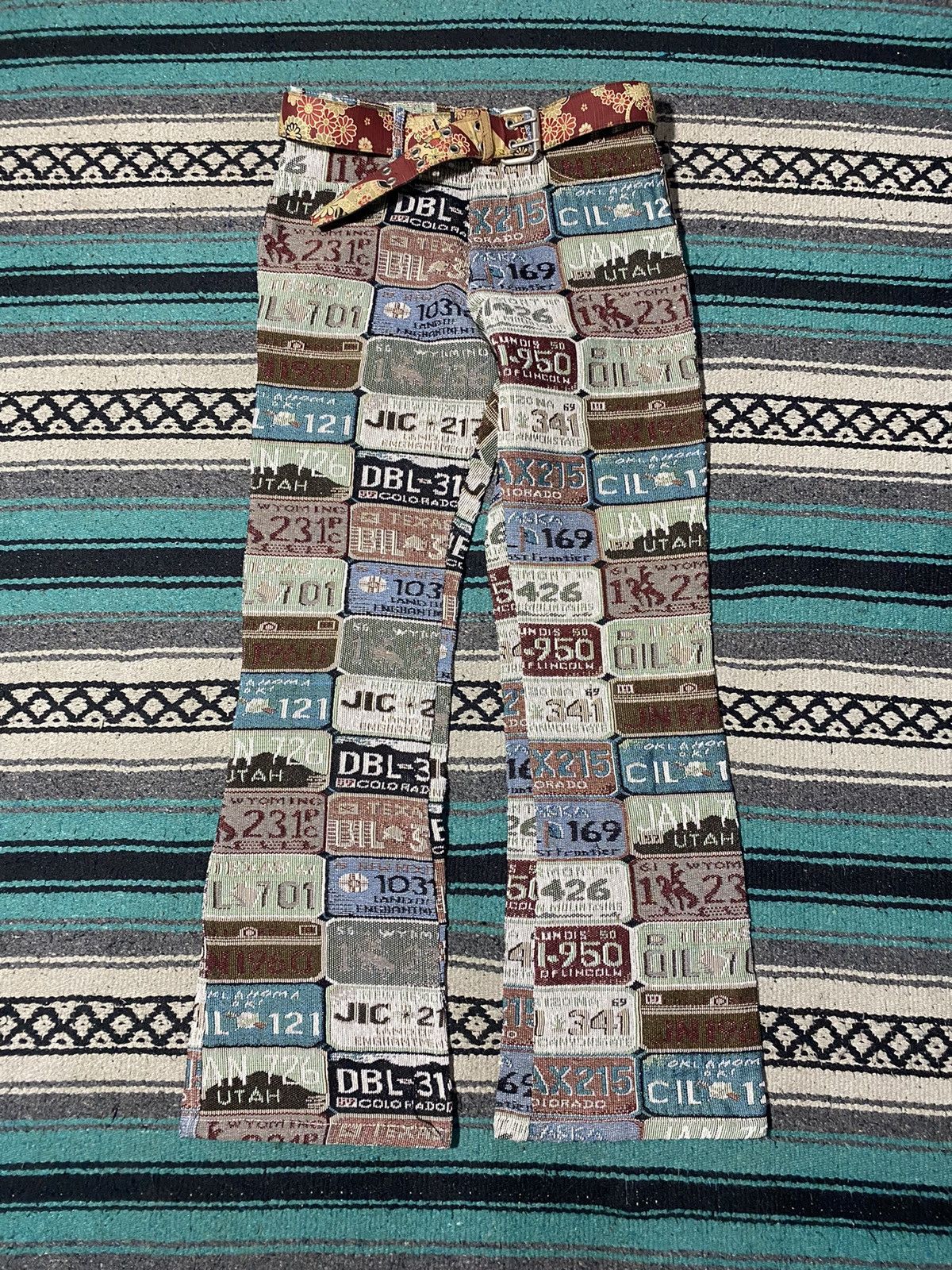 Hysteric Glamour 2000s Algonquins - Vintage Cotton Flared Pants Size US 29 - 1 Thumbnail