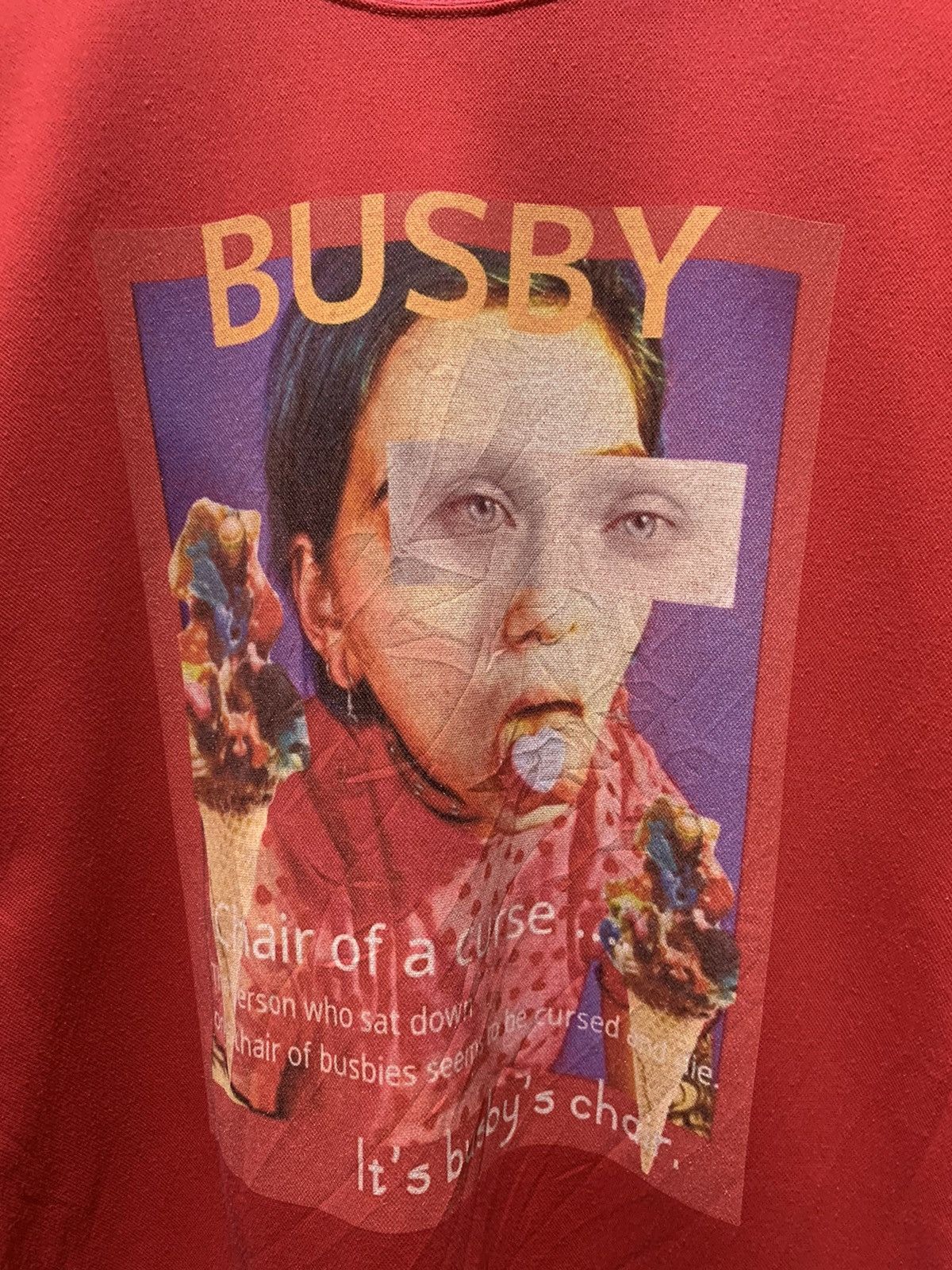 Japanese Brand Vintage Busby chair of a curse Distressed Tee Size US M / EU 48-50 / 2 - 2 Thumbnail