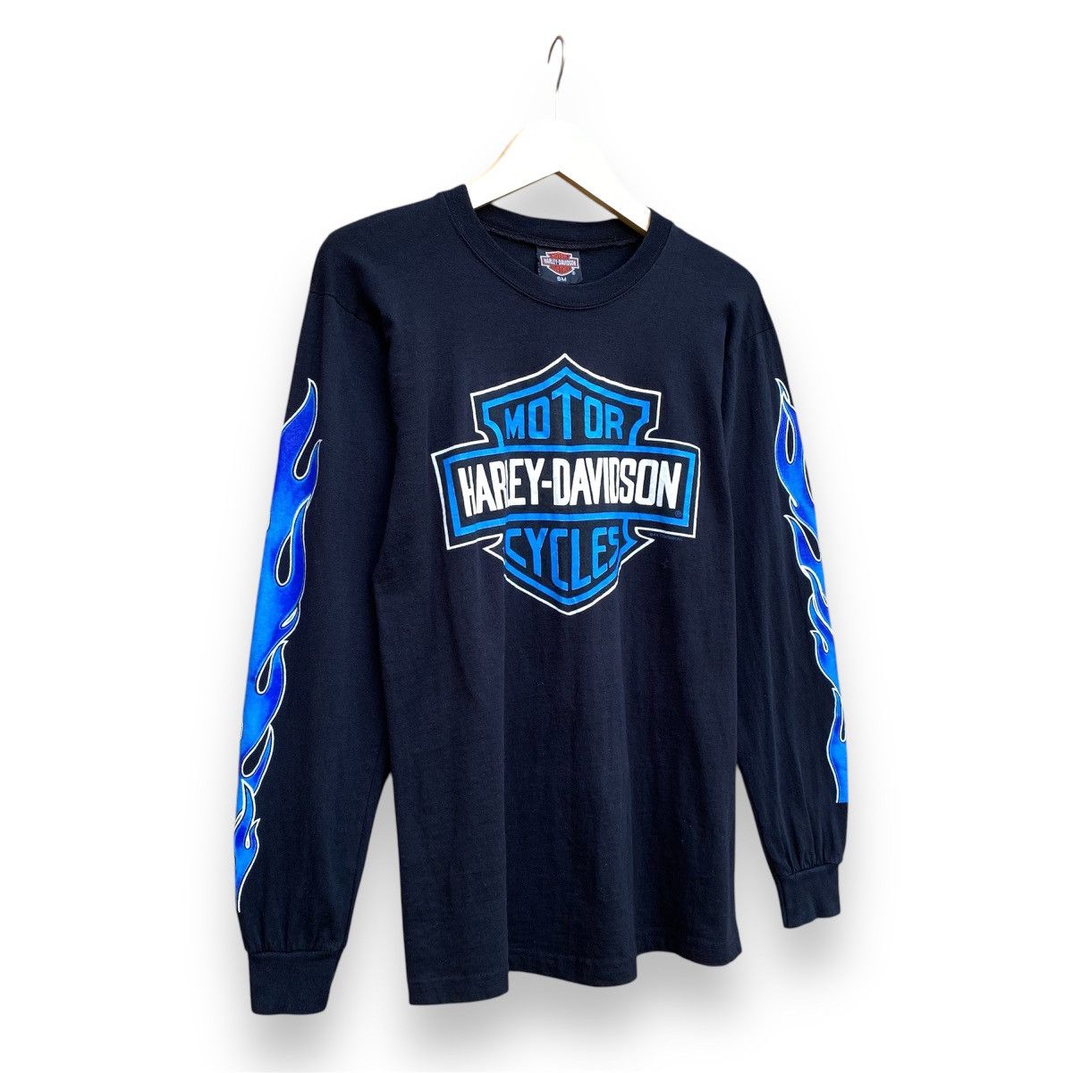 Harley Davidson × Vintage Vintage harley davidson flame rare longsleeve Size US M / EU 48-50 / 2 - 3 Thumbnail