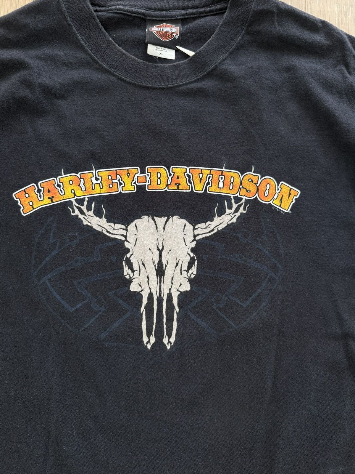 Harley Davidson Vintage ‘05 Harley Davidson Cow Skull Little Rock Arkansas Size US XL / EU 56 / 4 - 7 Thumbnail