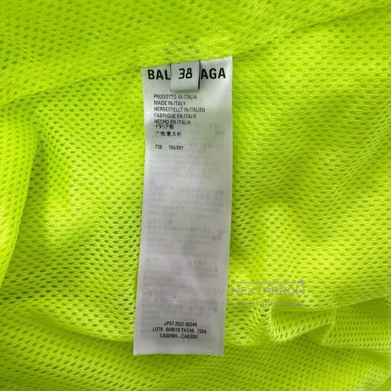 Balenciaga Balenciaga Fluorescent Green Stand Collar Zipper Coach Jac Size XS / US 0-2 / IT 36-38 - 5 Thumbnail