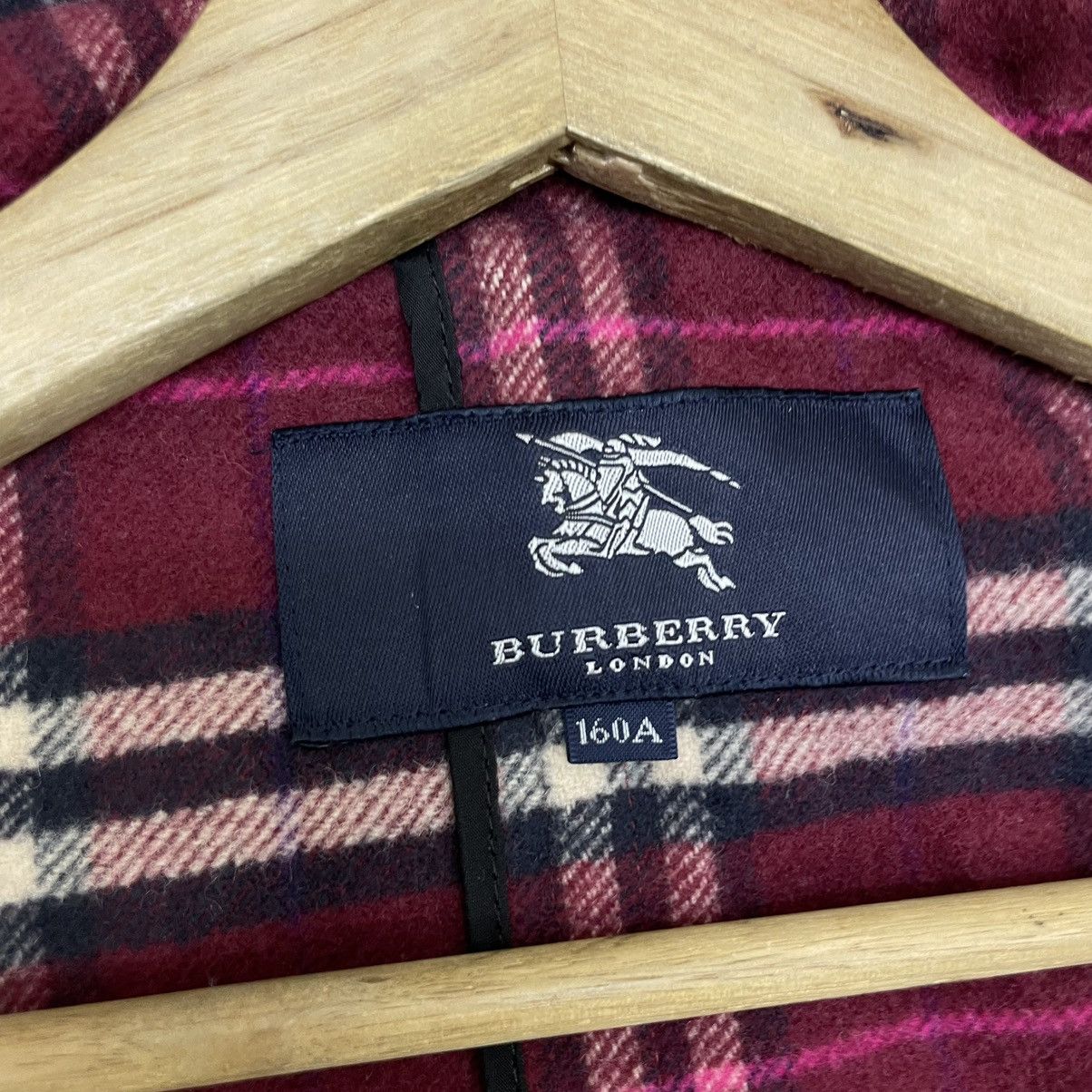 Vintage Burberry London Nova Check Duffle Coat Jacket