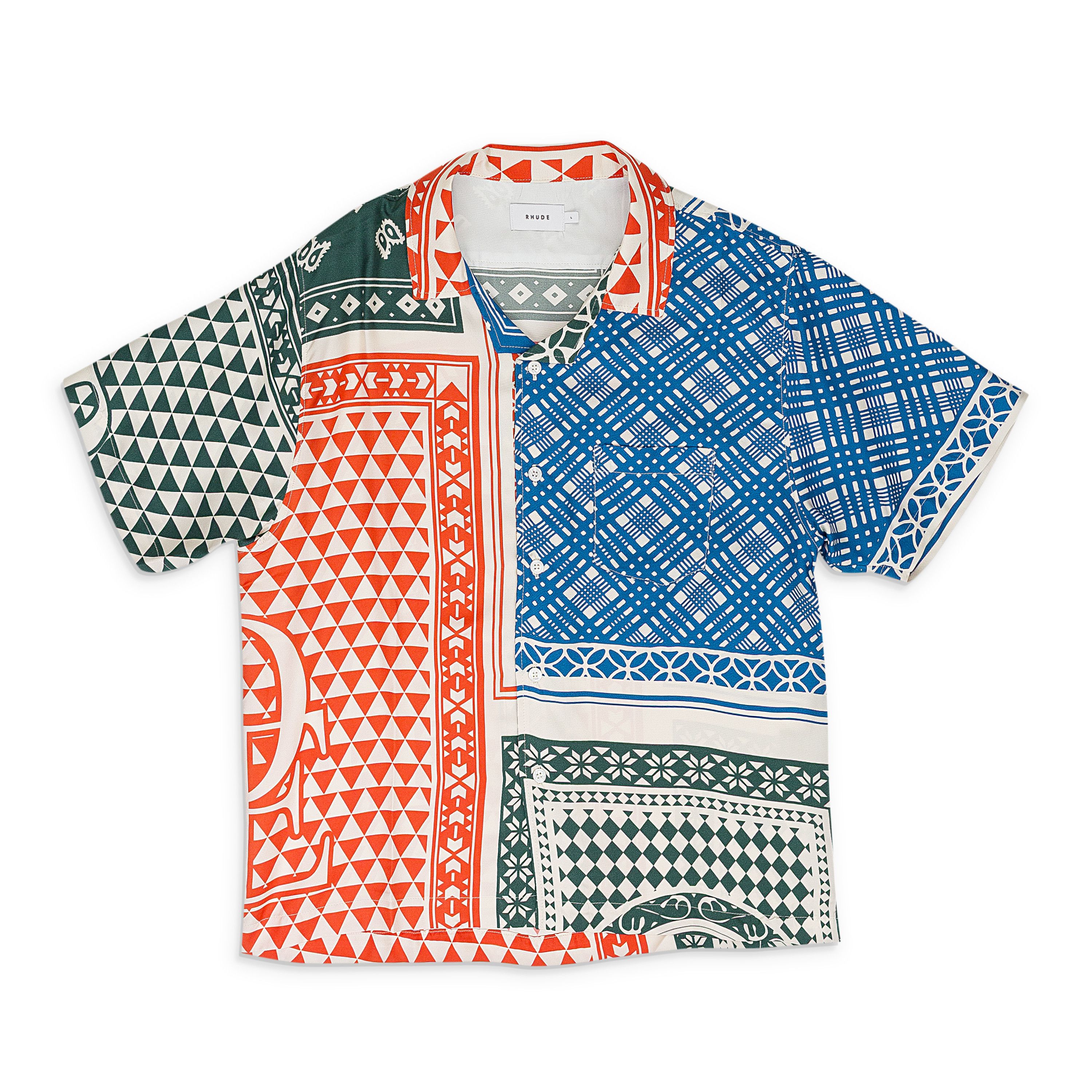 Rhude Rhude MULTICOLOR CARD BUTTON-DOWN SHIRT SIZE S Size US S / EU 44-46 / 1 - 1 Thumbnail