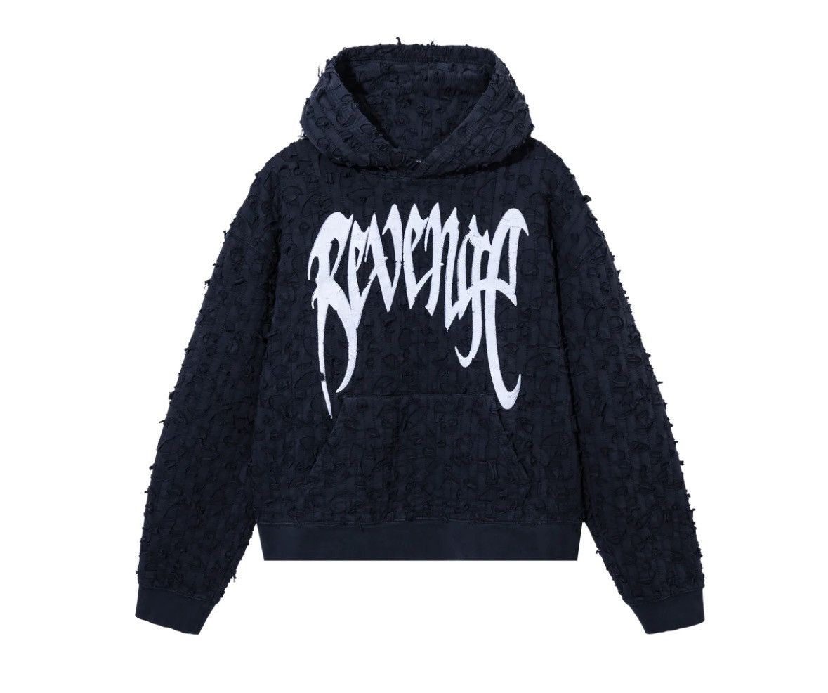パーカー・フーディ Revenge Blue Lightning Arch Logo Hoodie Revenge Blue Lightning Arch Logo Hoodie