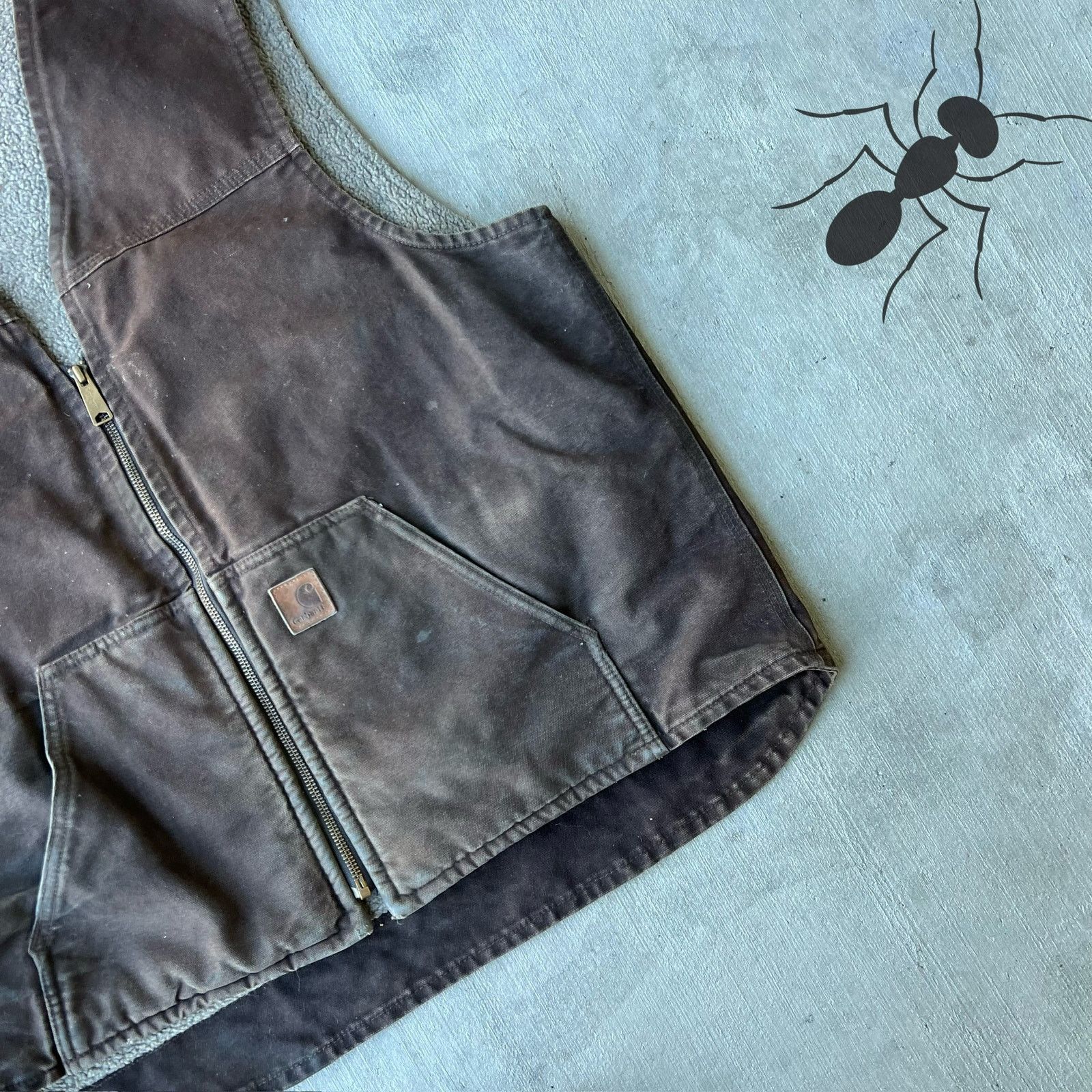 Carhartt × Vintage Carhartt V26 DKB faded brown work wear vest Size US XL / EU 56 / 4 - 3 Thumbnail