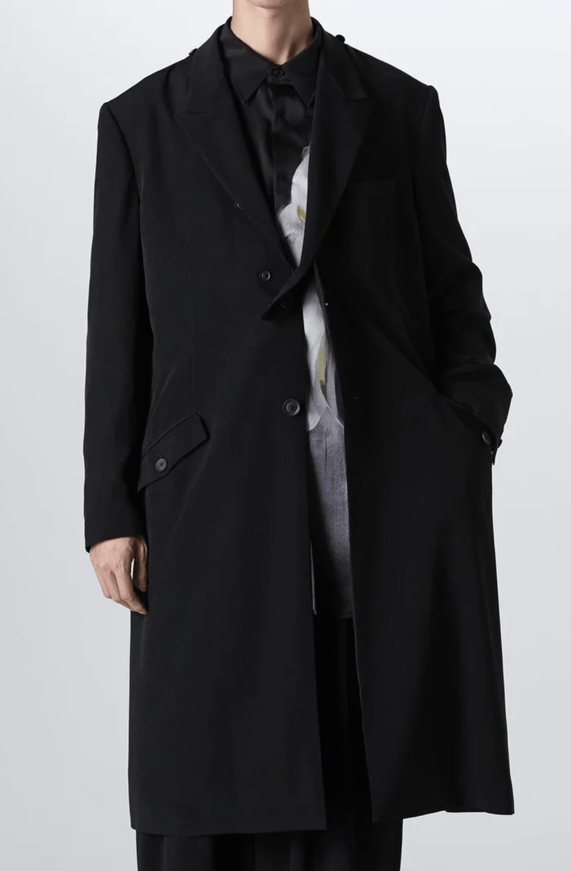 Yohji Yamamoto Yohji Yamamoto Pour Homme 24AW - Lapel Detachable Jacket Size US M / EU 48-50 / 2 - 2 Thumbnail