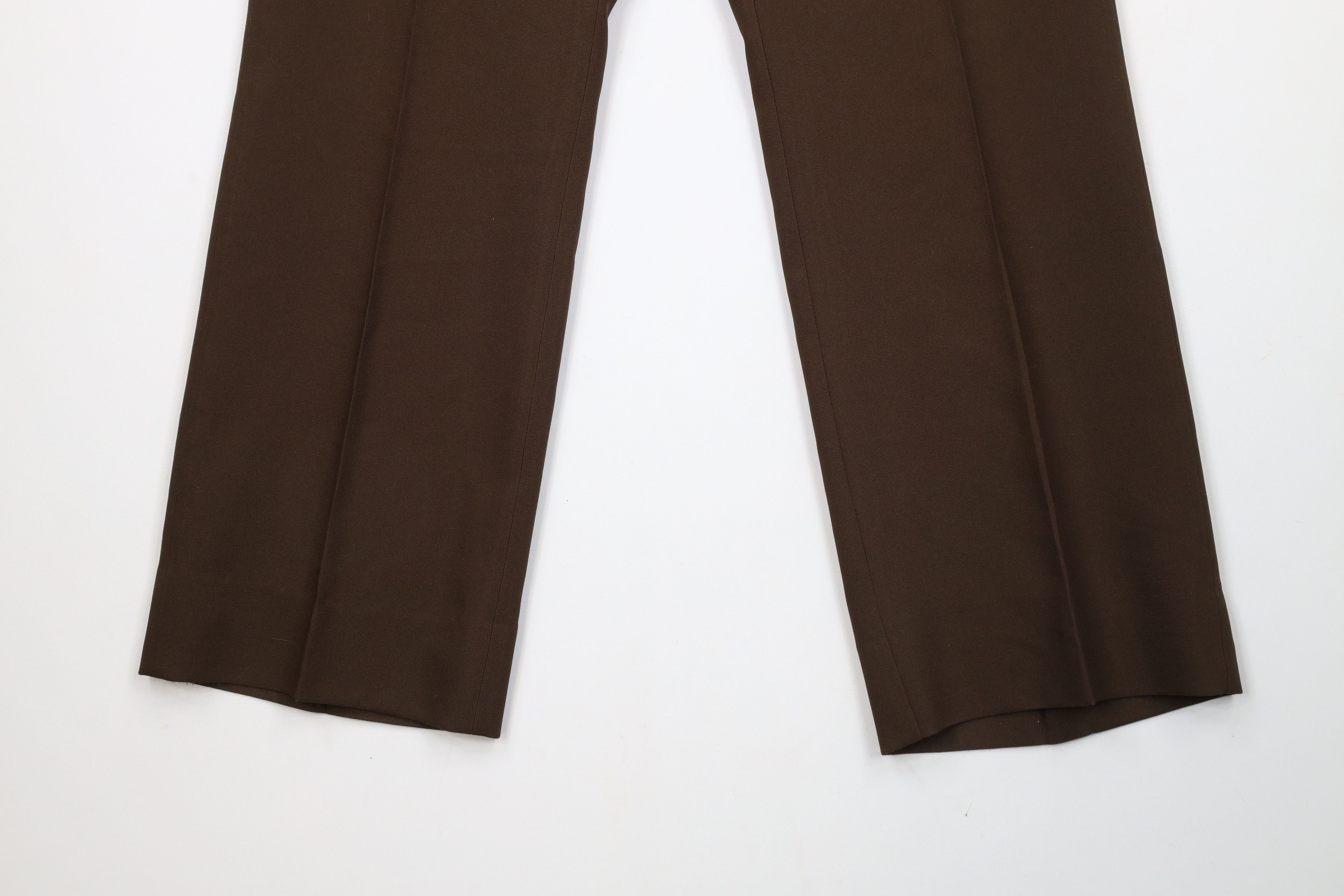 Vintage Vintage 70s Streetwear Bell Bottoms Chino Pants Brown USA Size US 34 / EU 50 - 4 Thumbnail