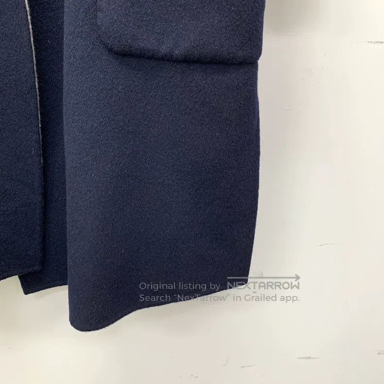 Max Mara Max Mara Blue Grey Cashmere Lapel Double-faced Wear Coat J Size S / US 4 / IT 40 - 7 Thumbnail