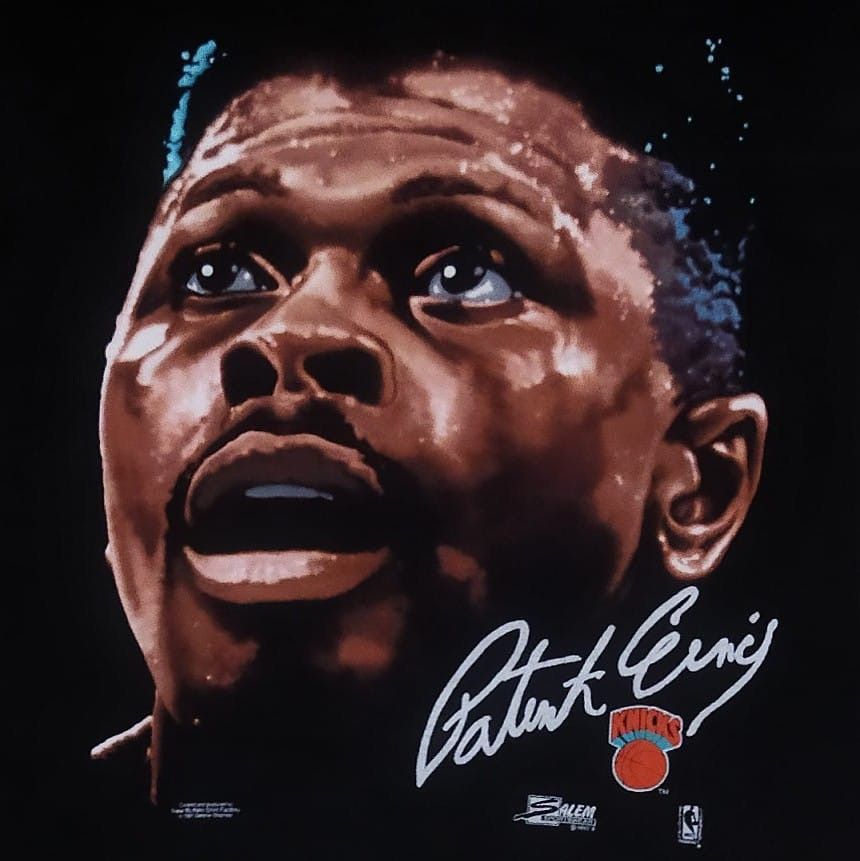 Salem Sportswear Vintage 90s Salem Sportwear NY Knicks Patrick Ewing Tee Size US M / EU 48-50 / 2 - 3 Thumbnail