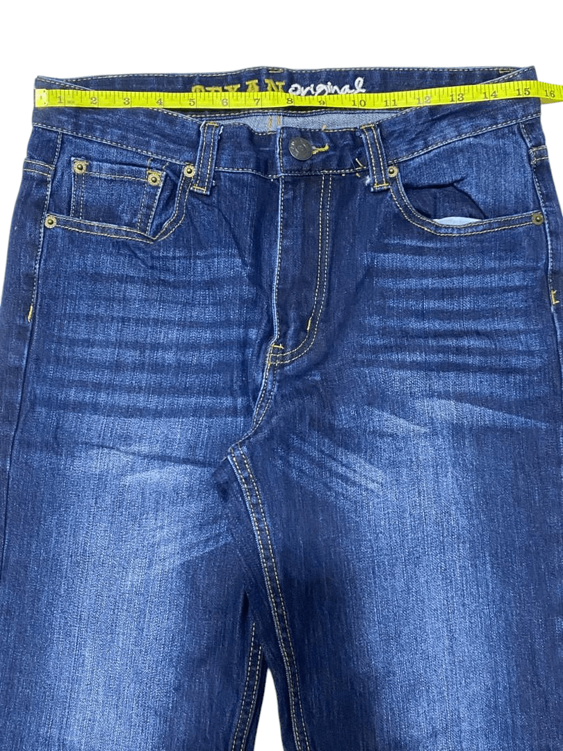 Japanese Brand Vintage Japanese Brand Indigo Washed Straight Jean Size US 31 - 8 Thumbnail