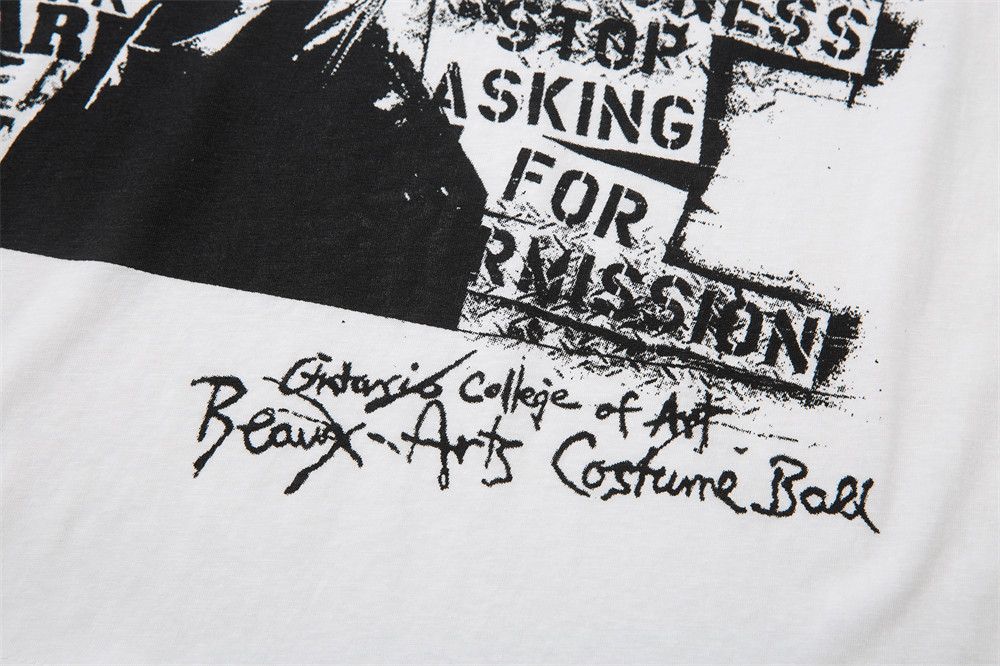 Vintage Punk men's retro character print loose long-sleeved T-shirt Size US M / EU 48-50 / 2 - 4 Thumbnail