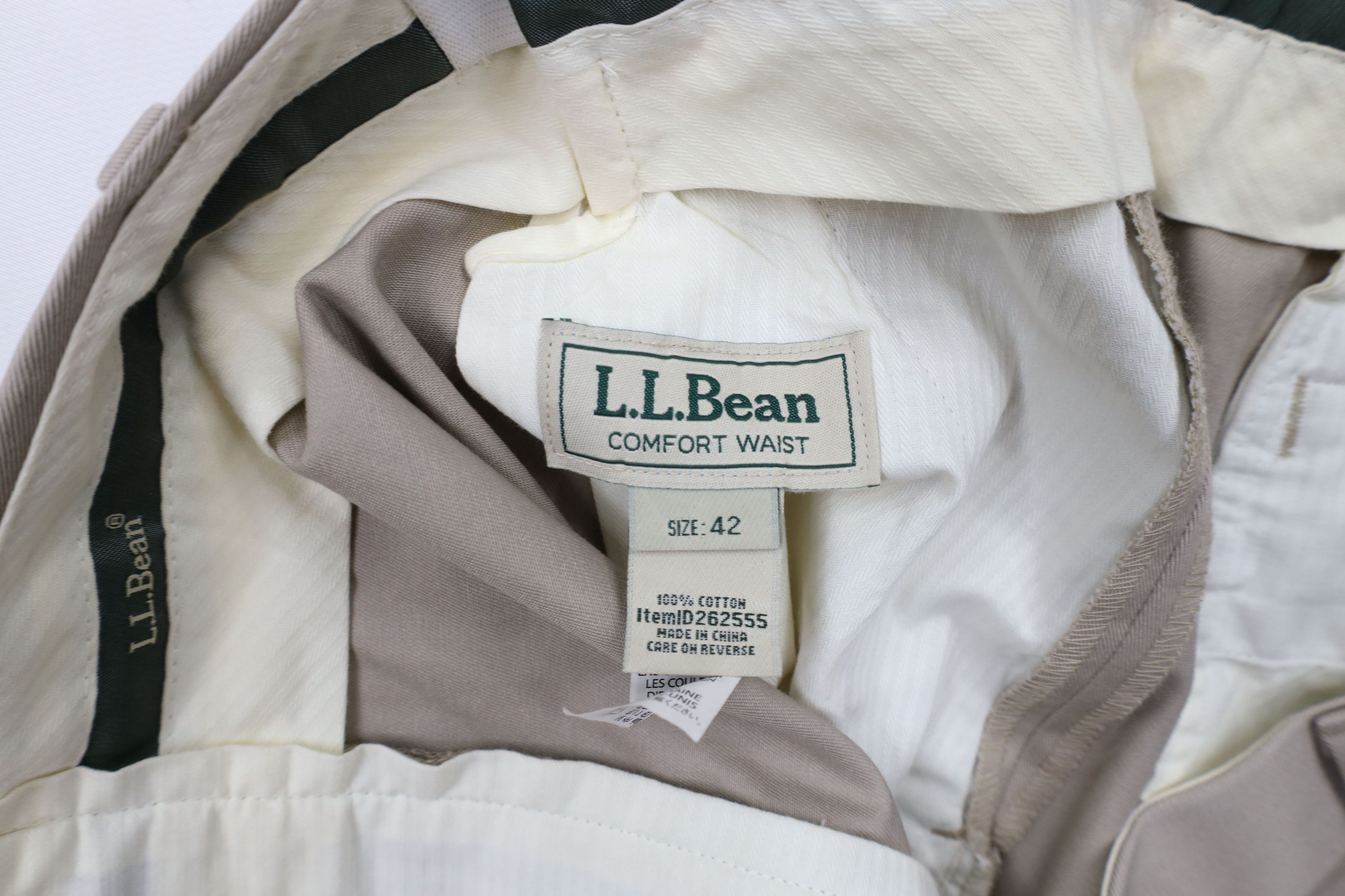 L.L. Bean × Vintage Deadstock Vintage LL Bean Chino Pants Trousers Khaki Cotton Size US 42 / EU 58 - 8 Thumbnail