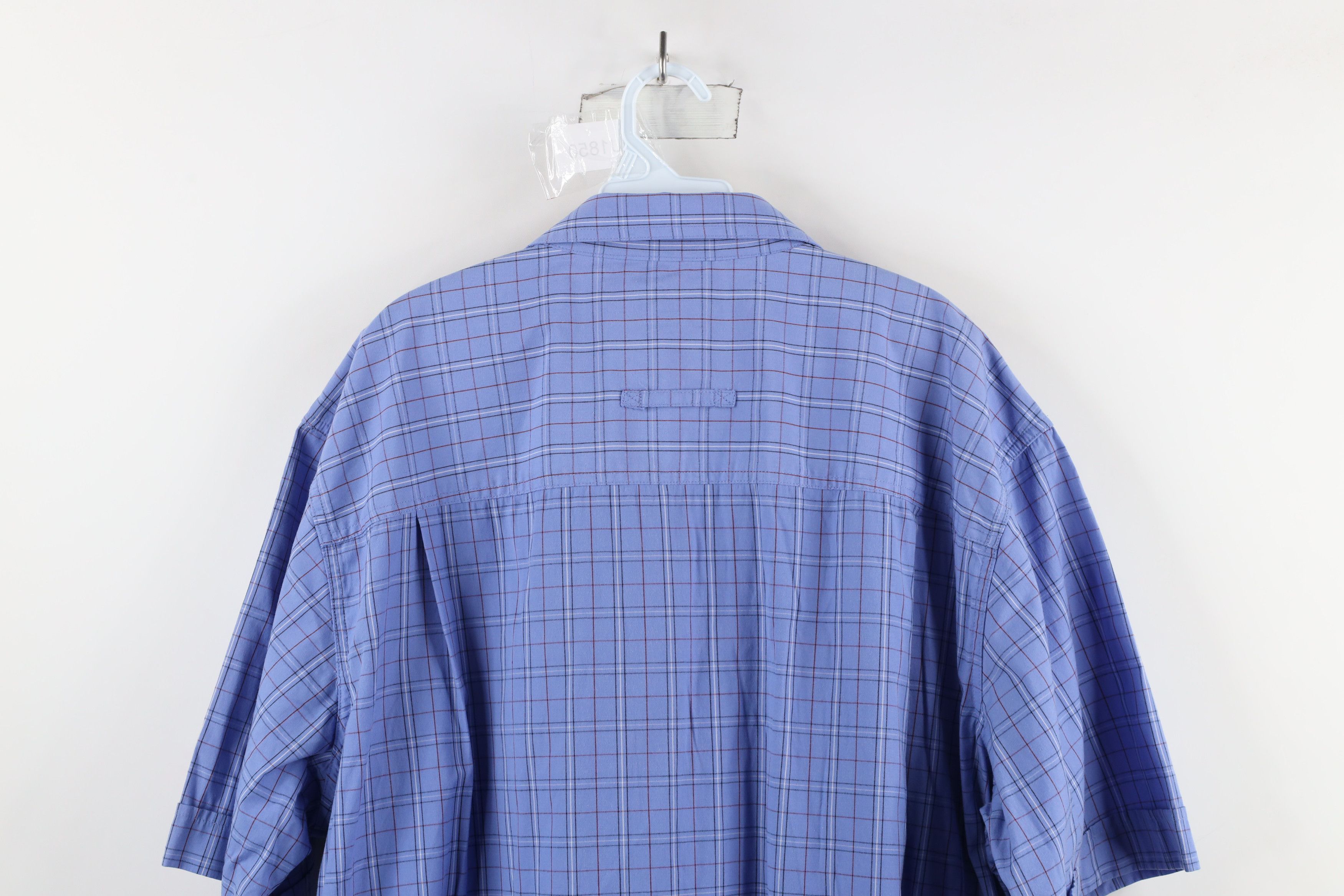 Vintage Vintage 90s Streetwear Bush Short Sleeve Button Shirt Plaid Size US XXL / EU 58 / 5 - 10 Thumbnail