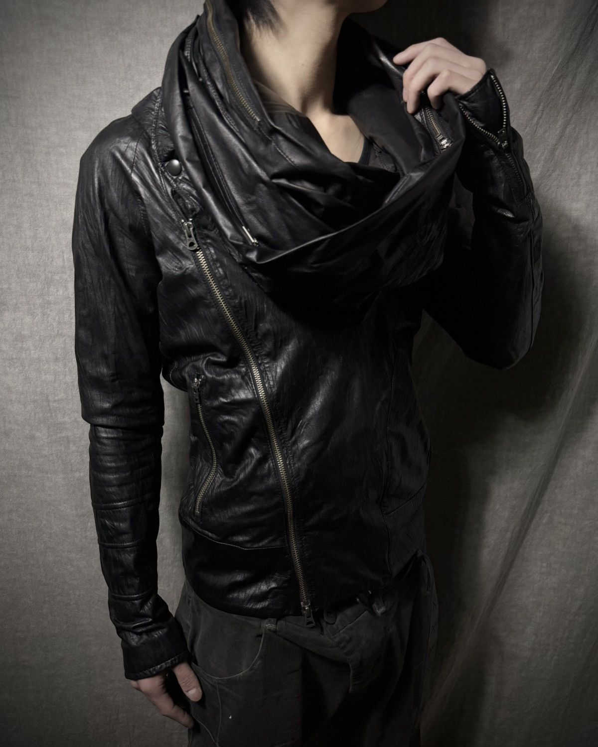 Le Grande Bleu (L.G.B.) LGB Bono-15 Leather Jacket Size US S / EU 44-46 / 1 - 1 Thumbnail