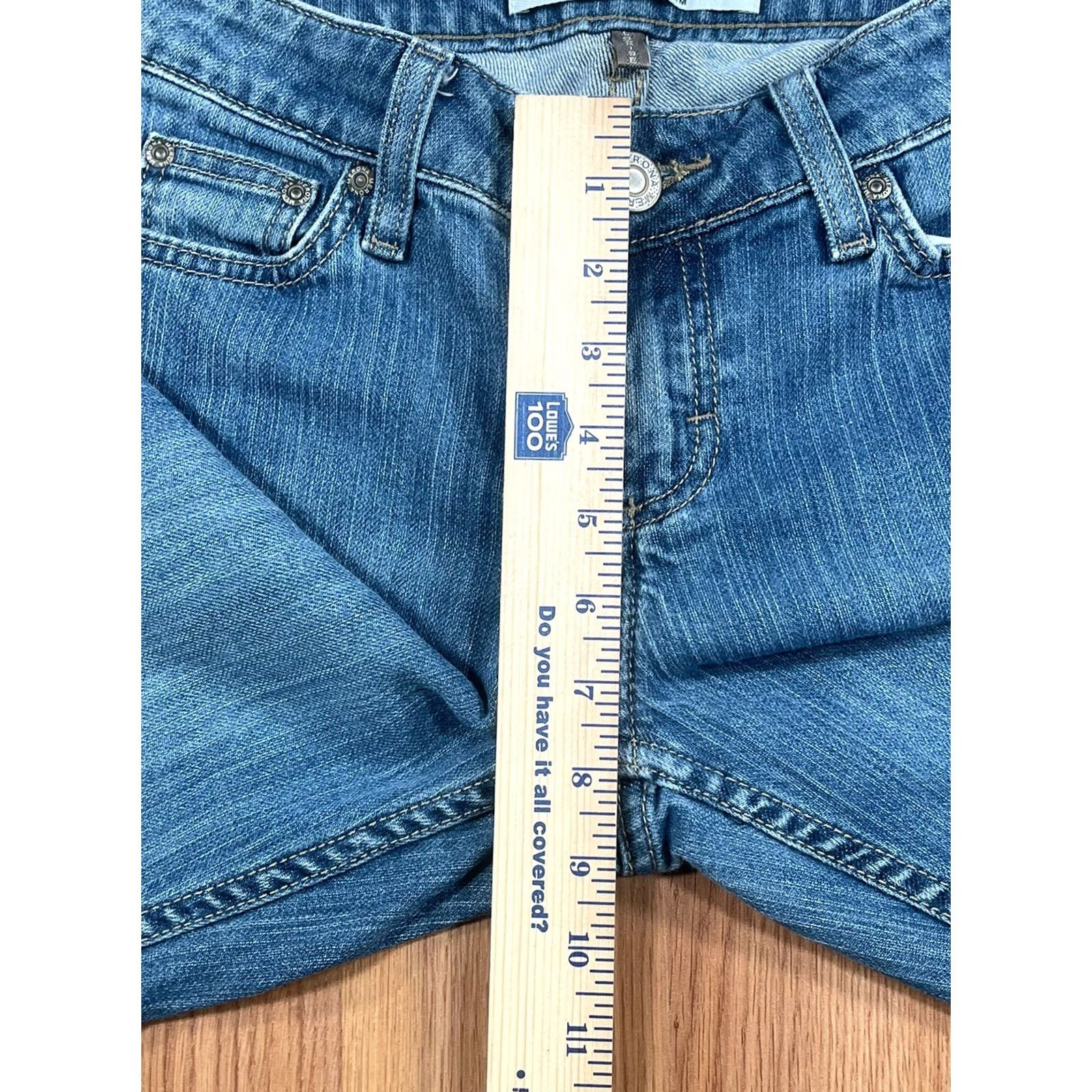 Merona Merona Jeans Womens Size 4 Blue Stretch Straight Leg Denim Size 27" / US 4 / IT 40 - 4 Thumbnail