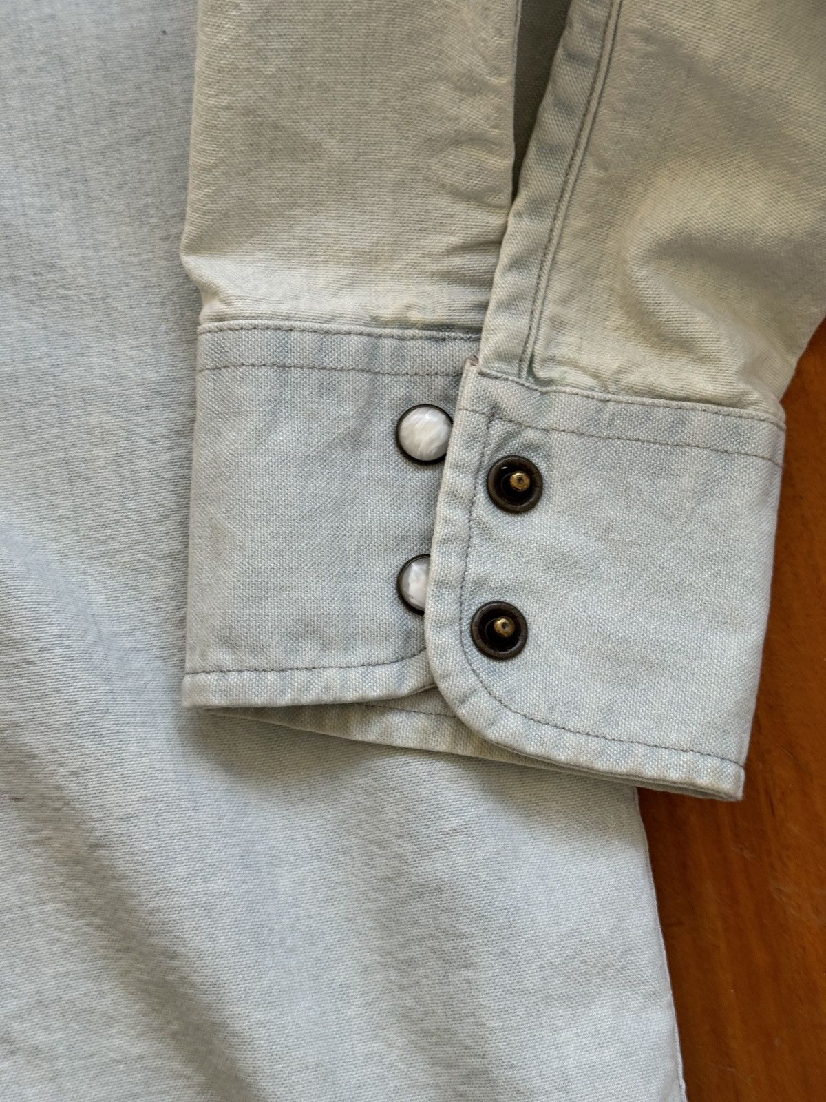 Taylor Stitch Taylor Stitch western shirt pearl snap button denim xs Size US XS / EU 42 / 0 - 4 Thumbnail