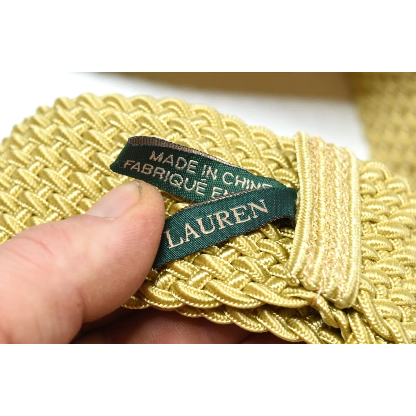 Ralph Lauren Lauren Ralph Lauren Belt Braided Cord Beige Brown Leather Casual Womens Large LBrown Brown Belt Size ONE SIZE - 4 Thumbnail