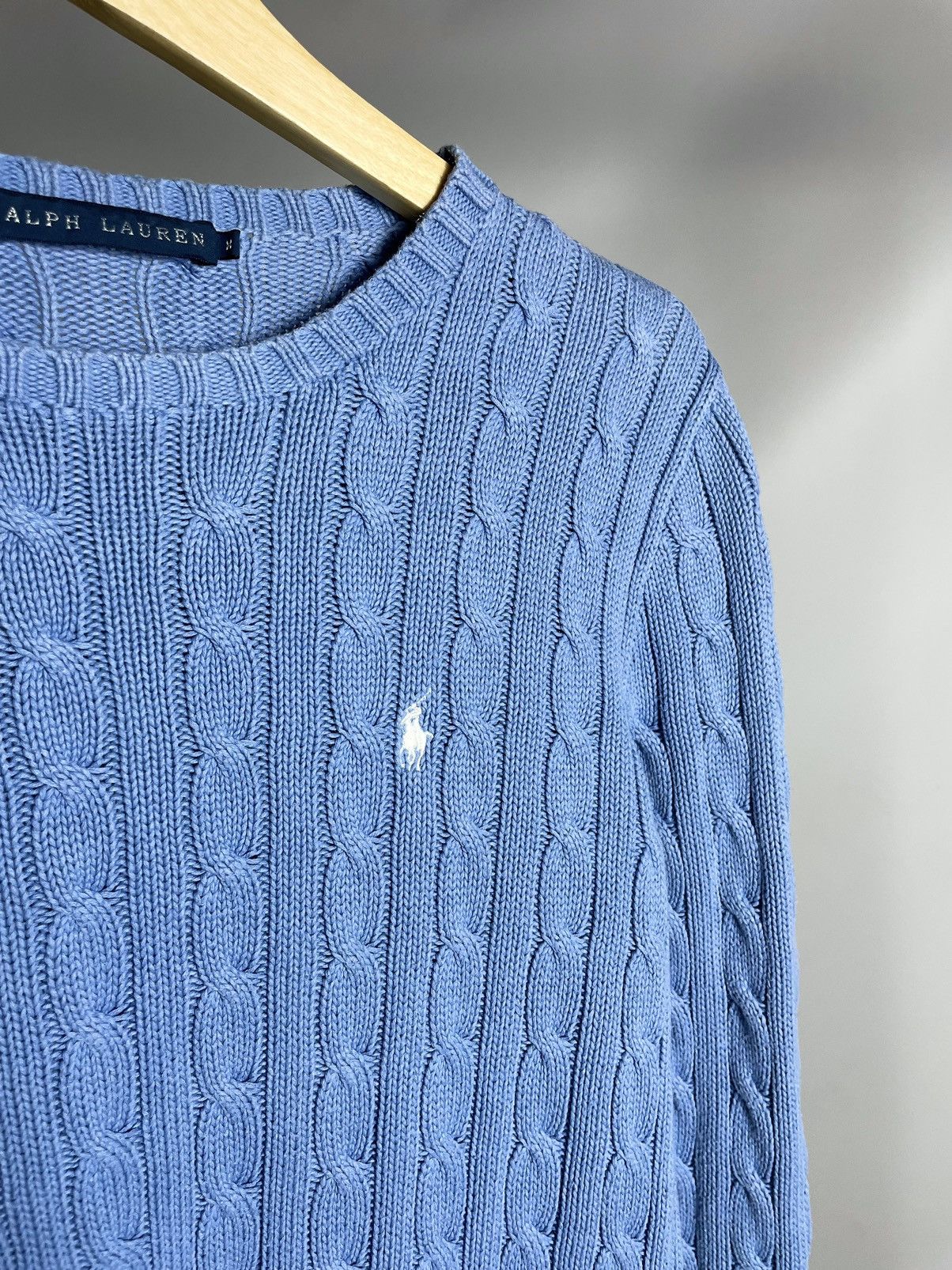 Chaps Ralph Lauren × Polo Ralph Lauren × Ralph Lauren VINTAGE🐬 Polo Ralph Lauren Blue Knitted Sweater Sport Chaps Size US M / EU 48-50 / 2 - 4 Thumbnail