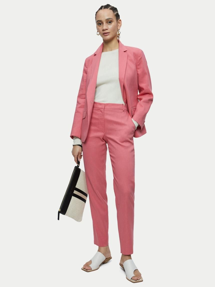 Jigsaw Jigsaw Women Palmer Portofino Pants Pink Size 27" / US 4 / IT 40 - 4 Thumbnail