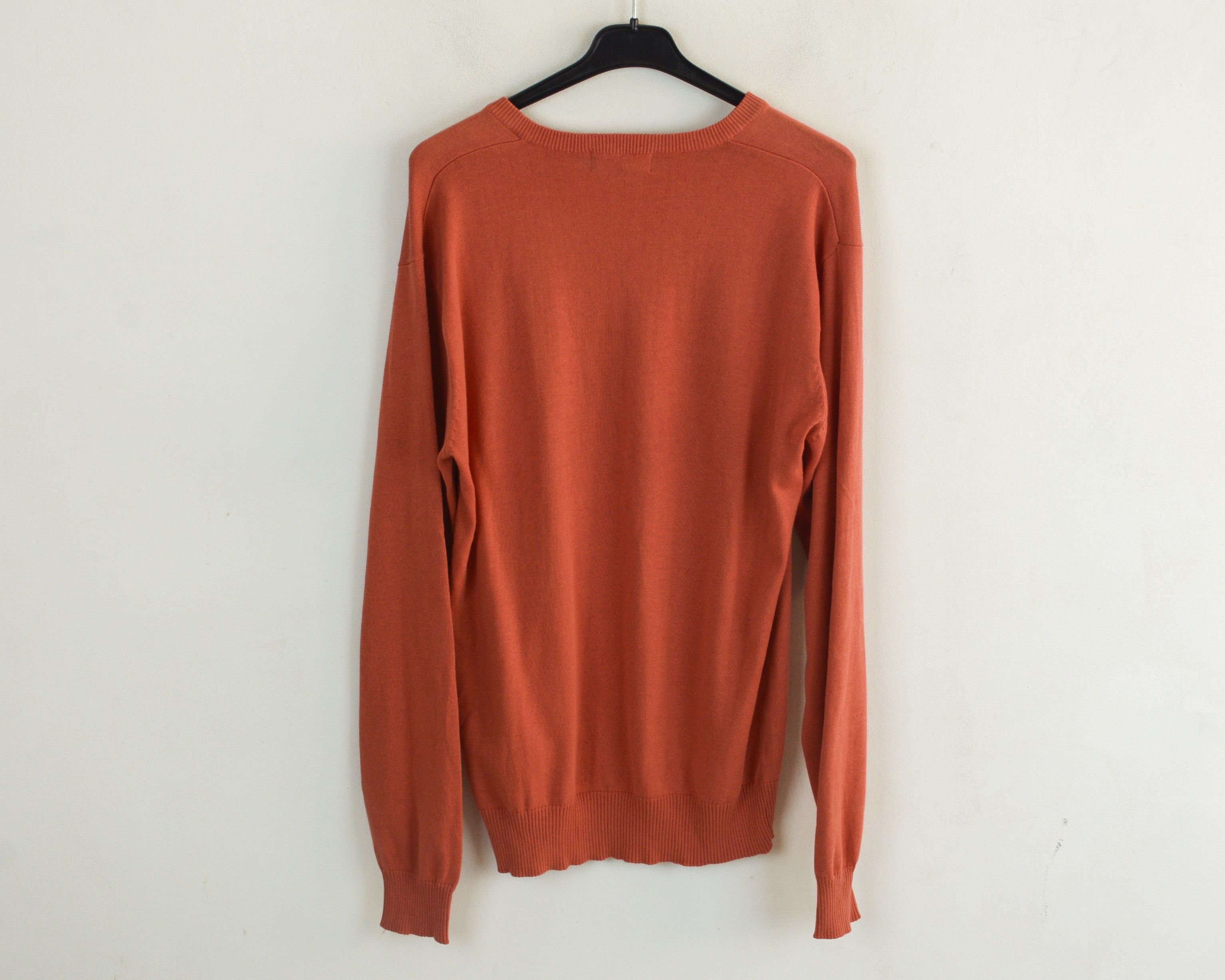 Other ARNOLD PALMER Cotton Orange V-Neck Sweater Jumper Top Size US L / EU 52-54 / 3 - 3 Thumbnail